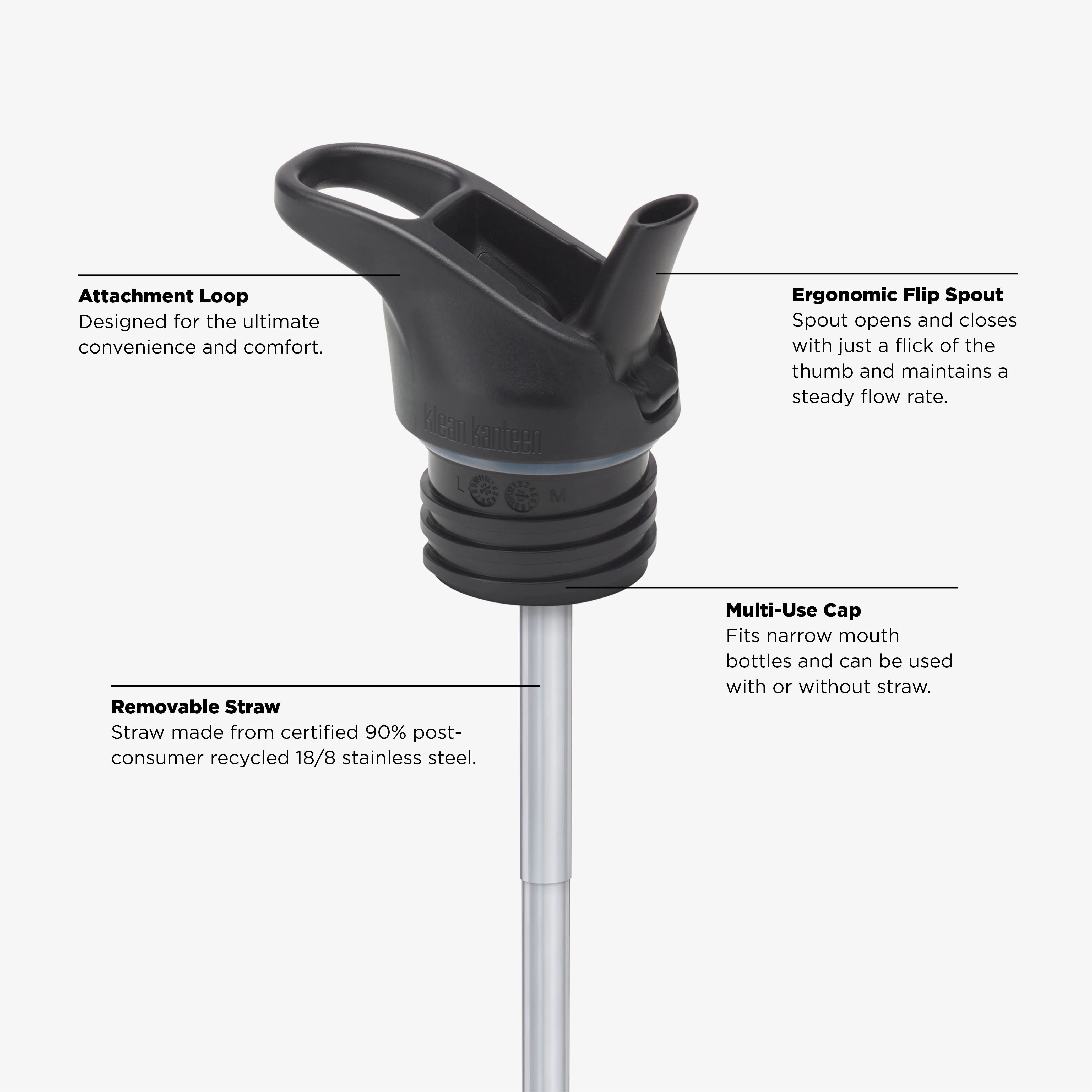 12oz Kid's Classic with Flip Seal Sport Cap - Image 2