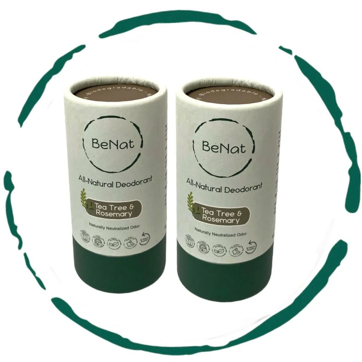 2-Pack All-Natural, Plastic-Free Deodorants - Image 2