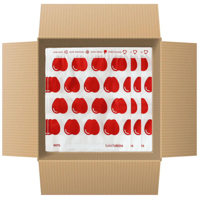 500 Self-Sealing Sandwich Bags - Apple