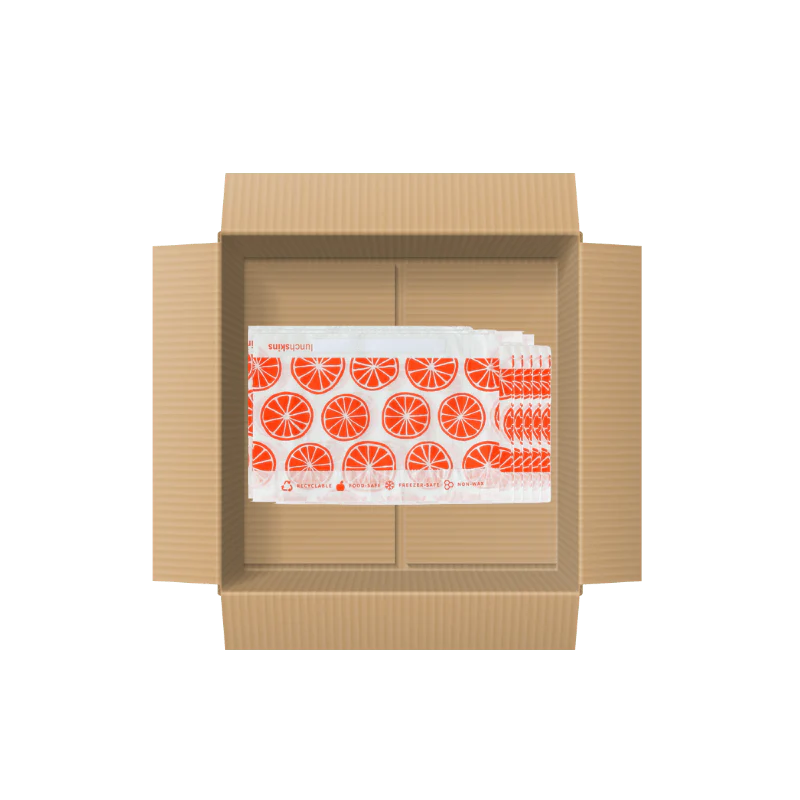 500 Self-Sealing Snack Bags - Orange