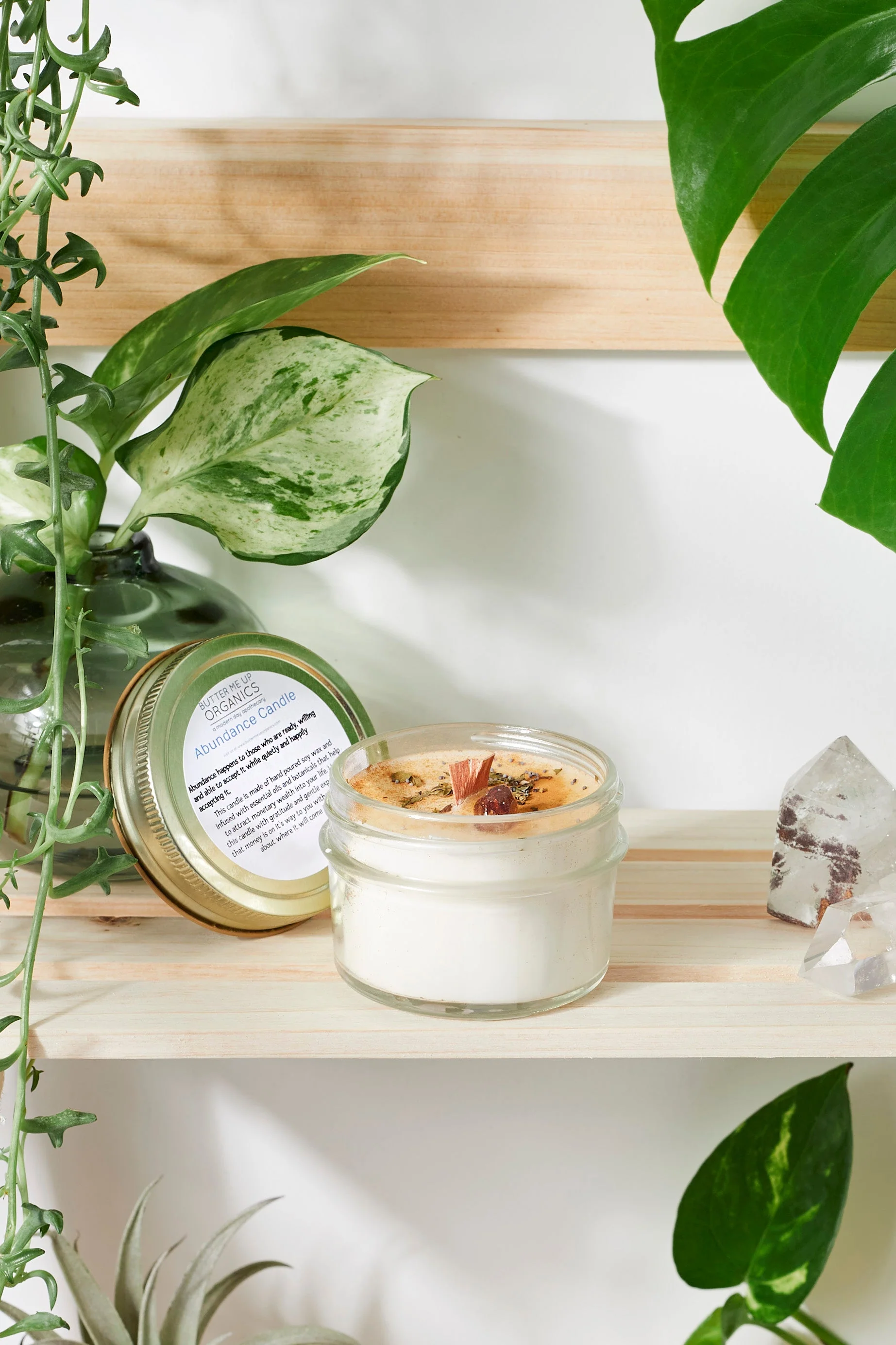 Abundance Candle / Ritual Candle / Intention Candle / Hand Poured Candle / Soy Wax Candle/ Butter Me Up Organics / Good Luck Candle / Money - Image 10