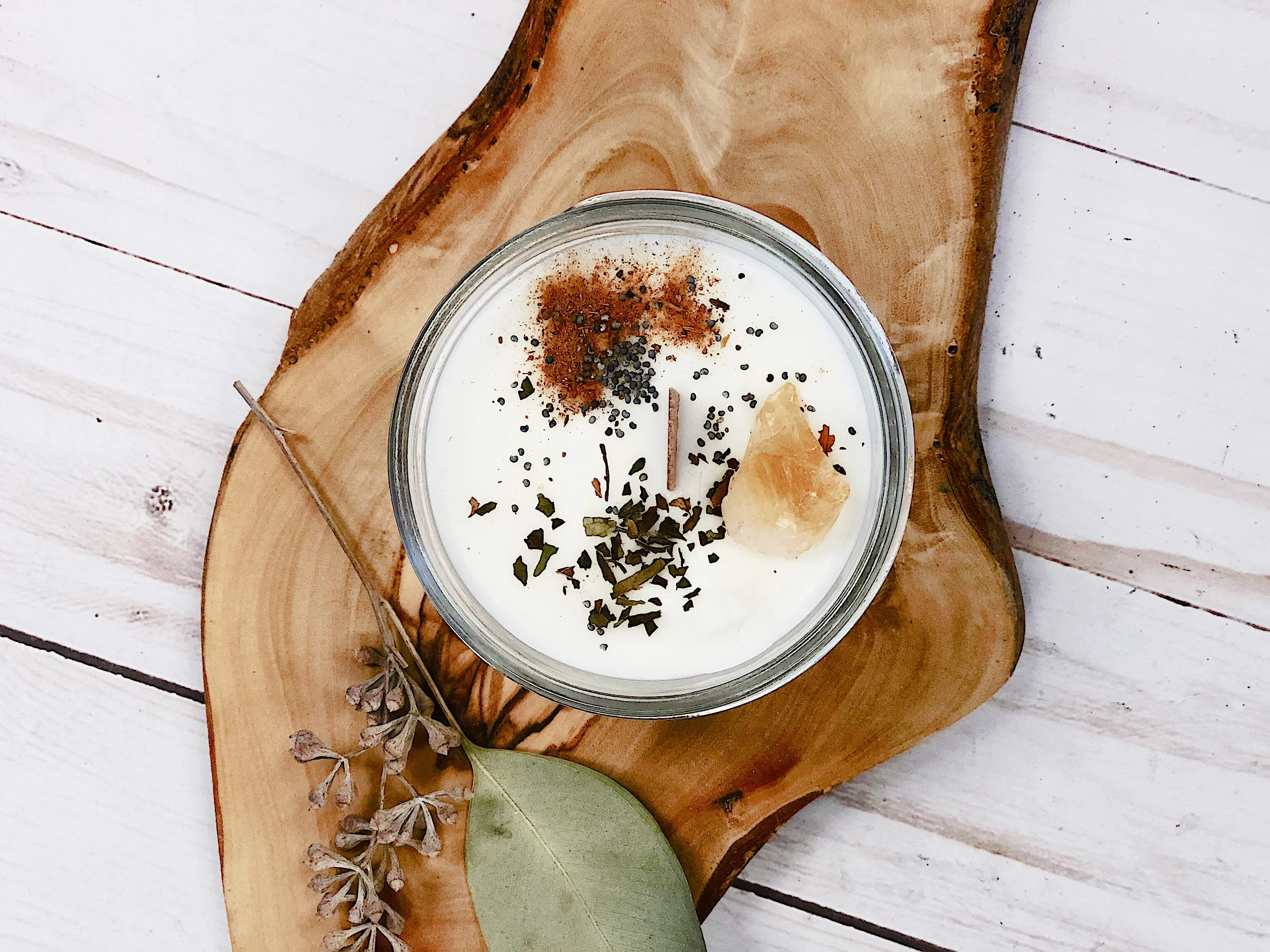 Abundance Candle / Ritual Candle / Intention Candle / Hand Poured Candle / Soy Wax Candle/ Butter Me Up Organics / Good Luck Candle / Money - Image 2