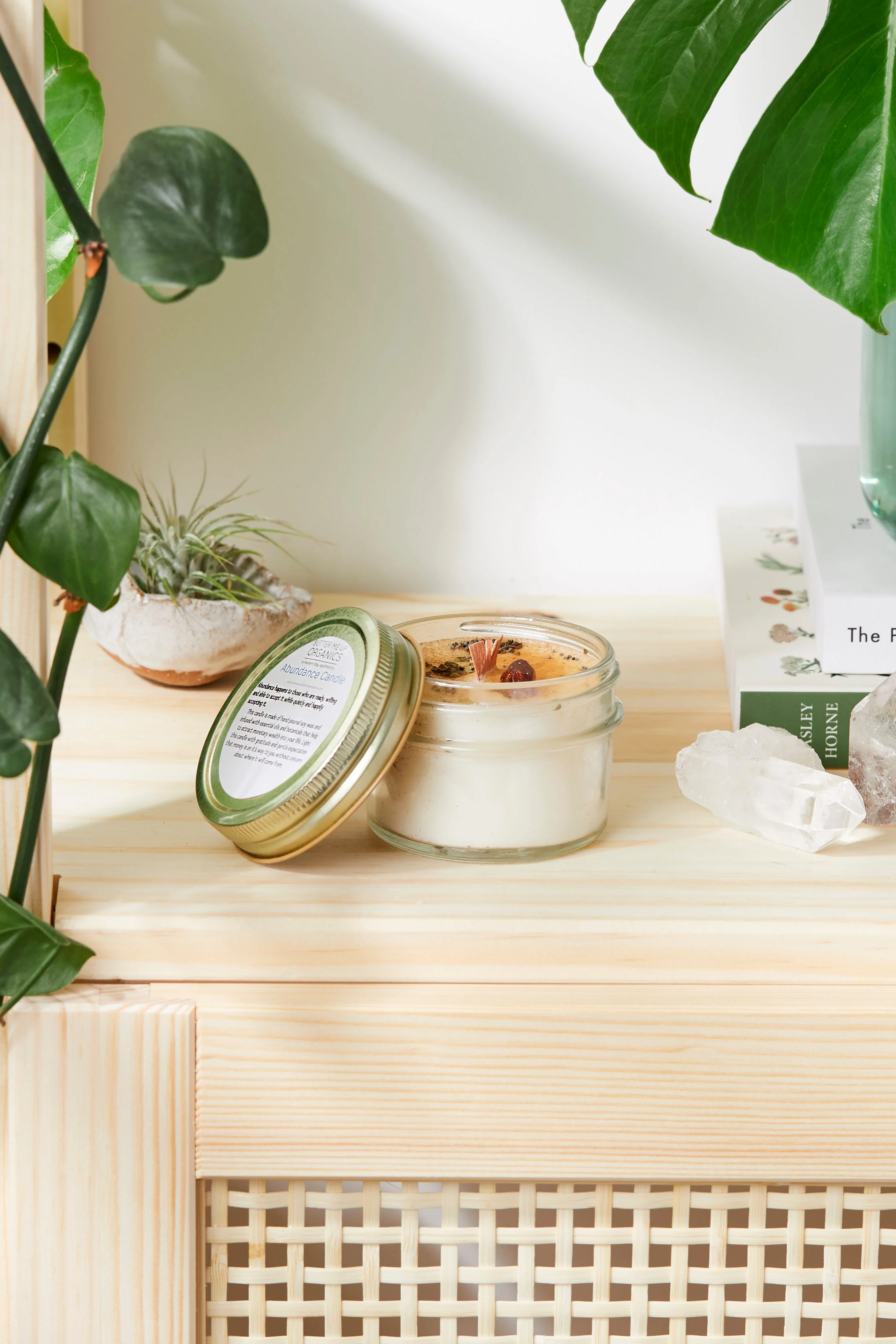 Abundance Candle / Ritual Candle / Intention Candle / Hand Poured Candle / Soy Wax Candle/ Butter Me Up Organics / Good Luck Candle / Money - Image 6