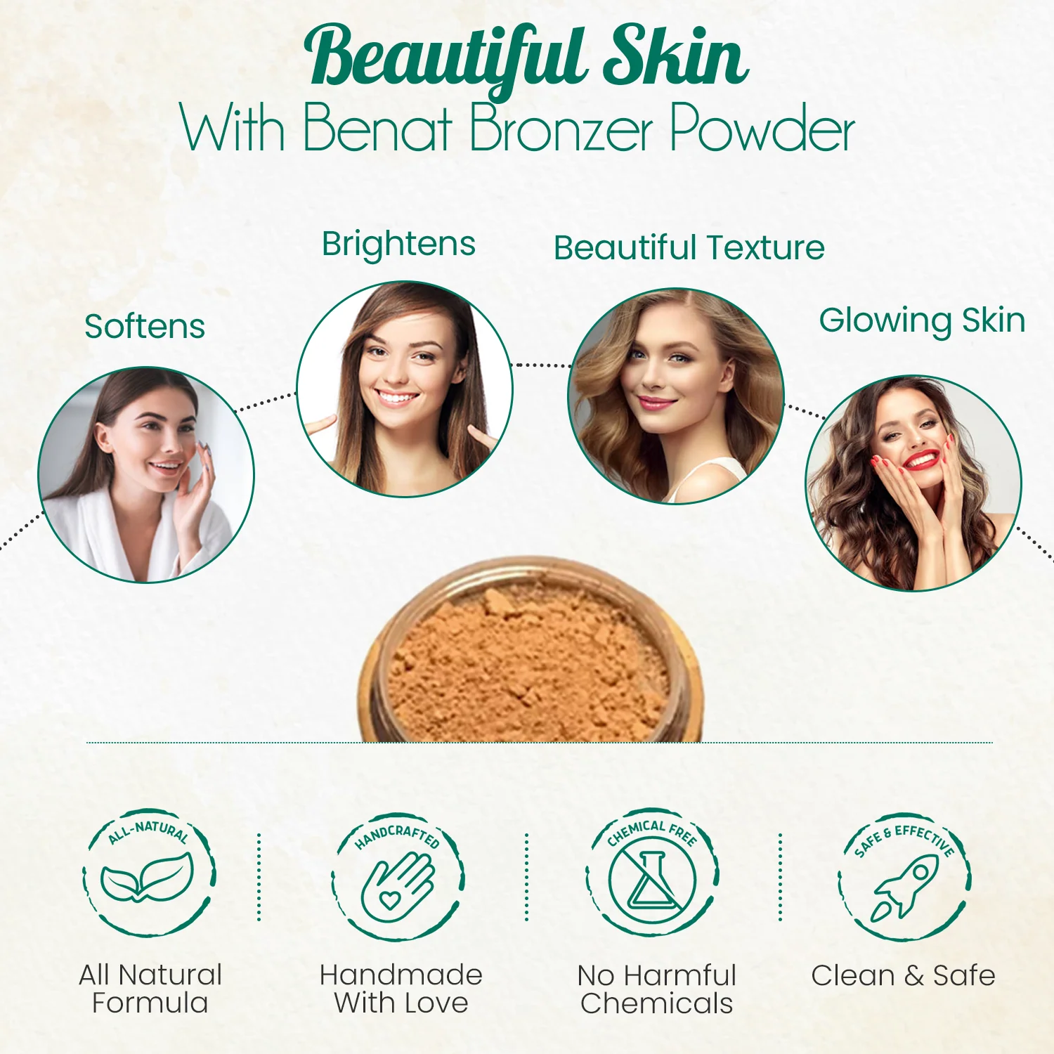 All-Natural Bronzer Loose Powder. Eco-Friendly - Image 5