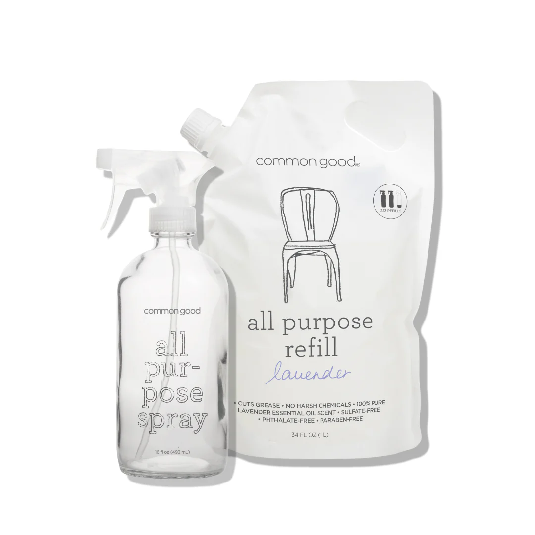 All Purpose Cleaner Refill Pouch and Glass Bottle Set - Image 8
