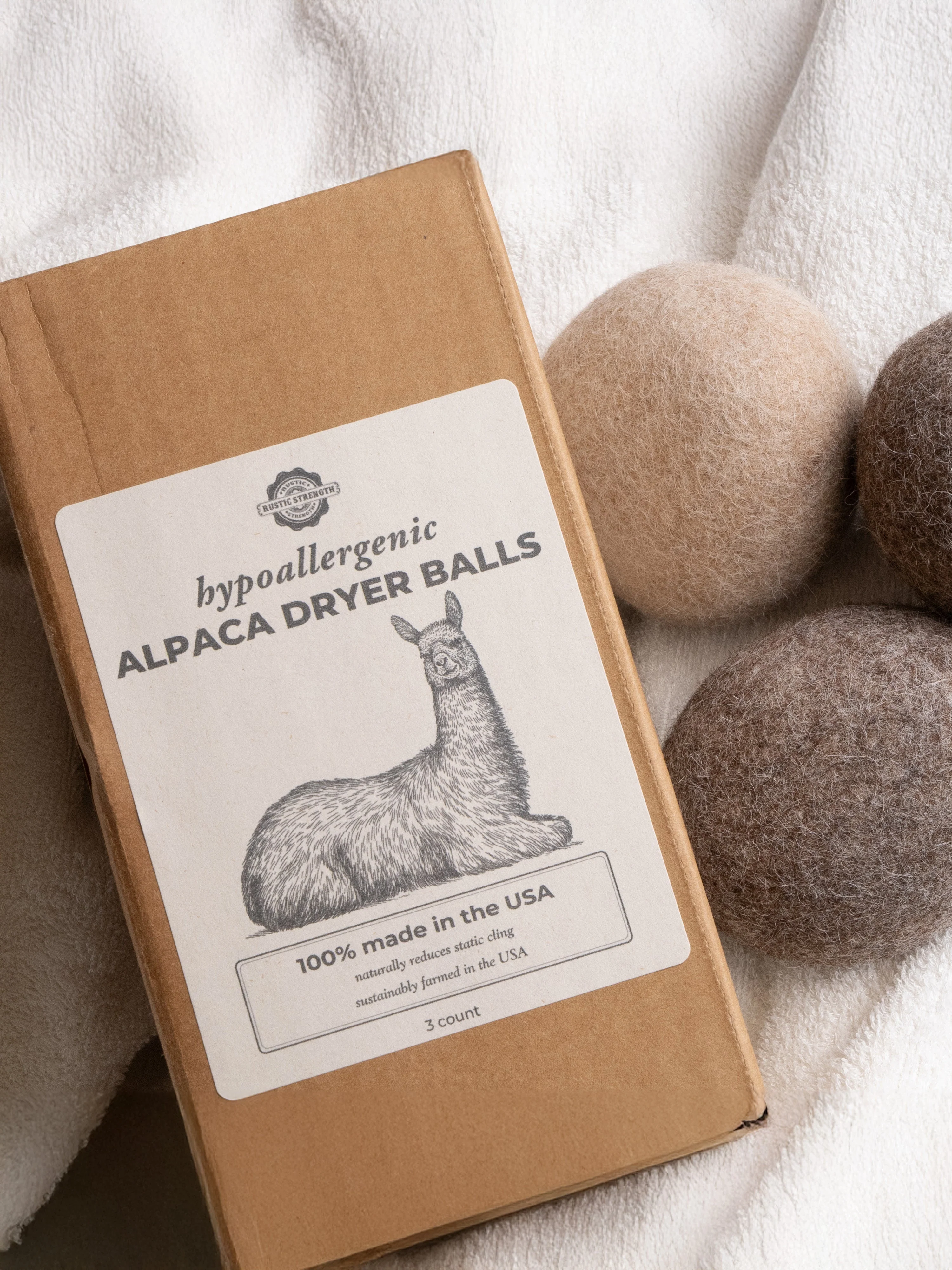 Alpaca Dryer Balls ( 3 pack ) - Image 2