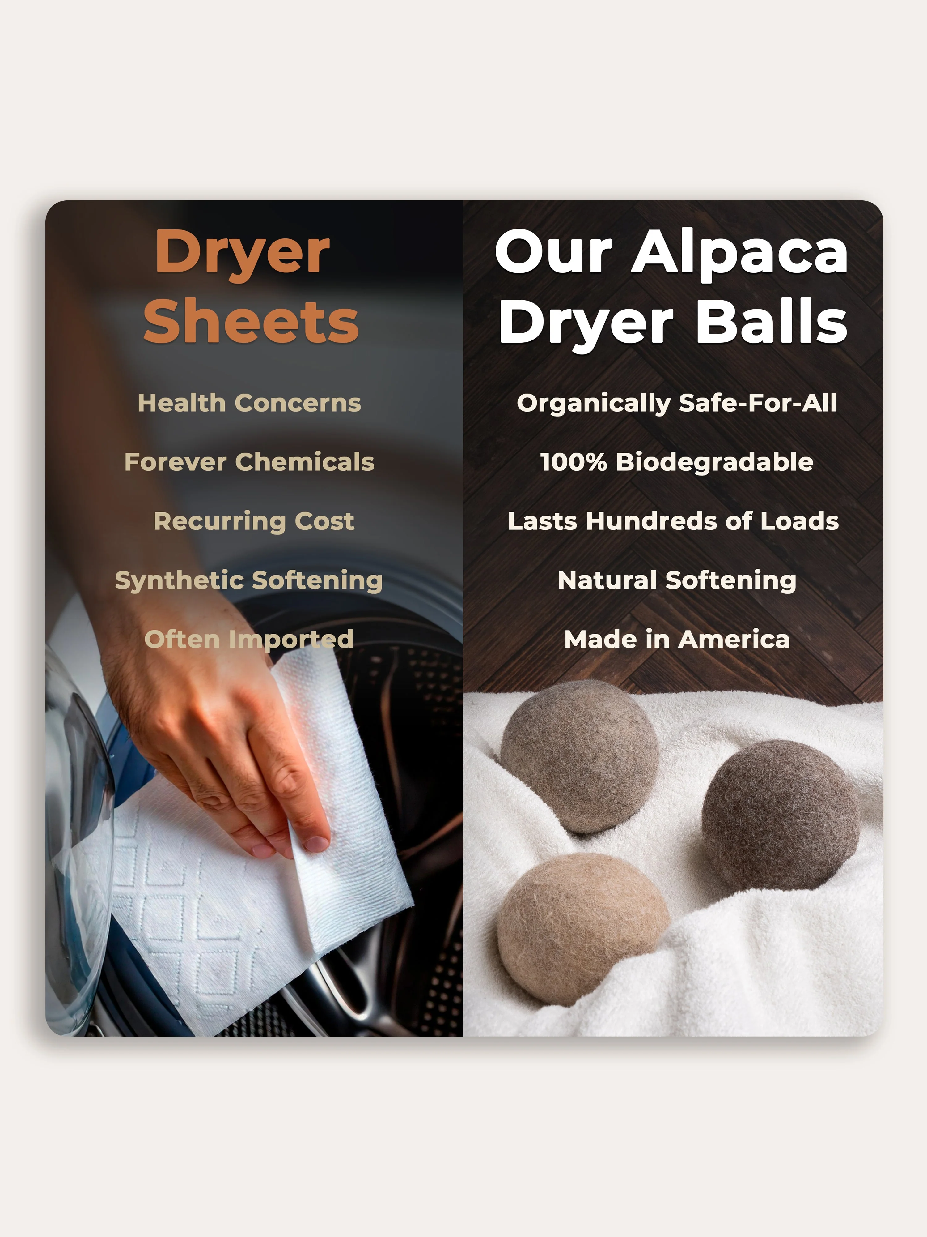Alpaca Dryer Balls ( 3 pack ) - Image 3