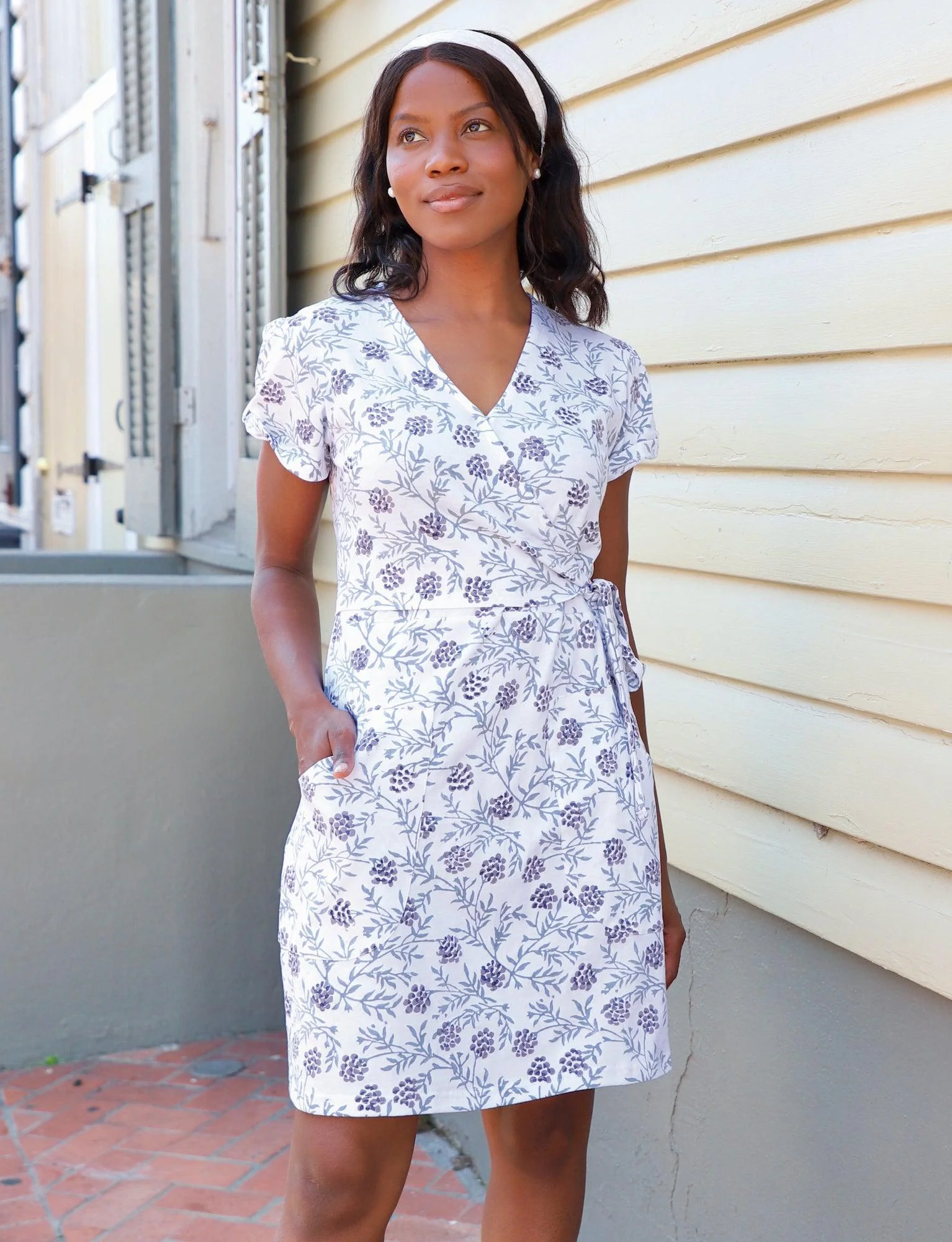 Alyssa Organic Wrap Dress - Image 2
