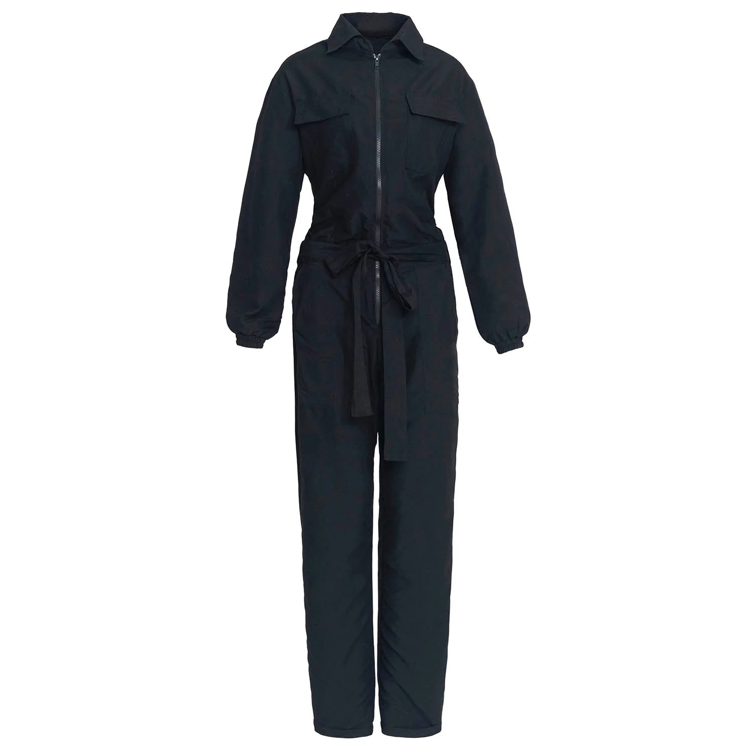 AMELIA Recycled Travel Jumpsuit in Black - Image 6