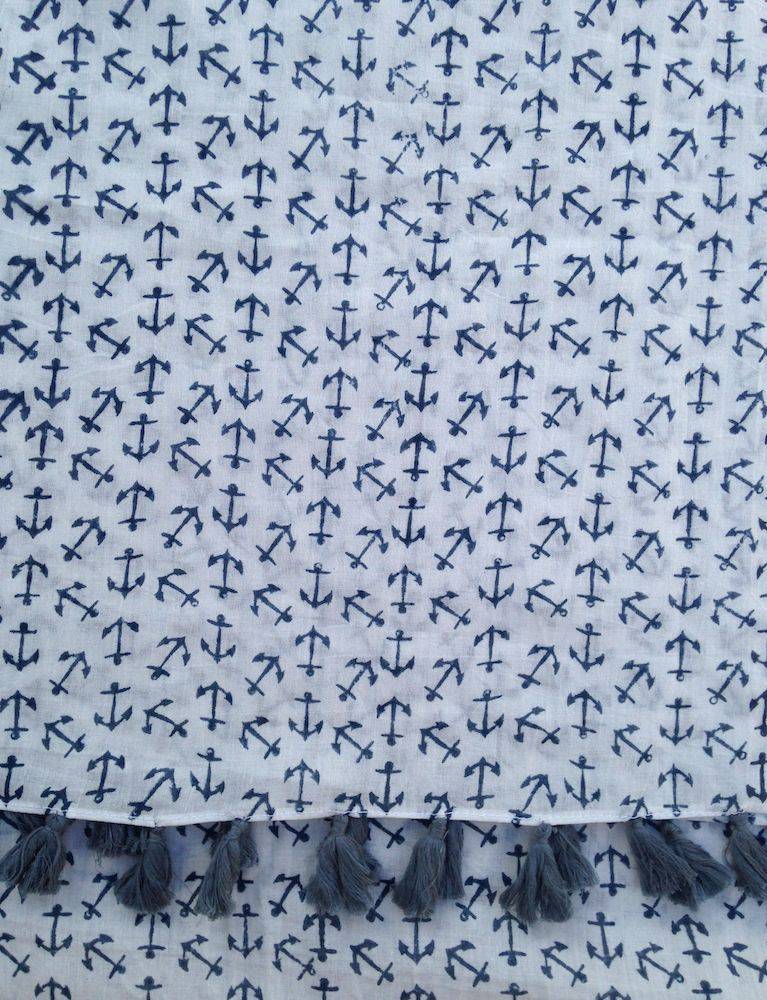 Anchor Blue Scarf - Image 3