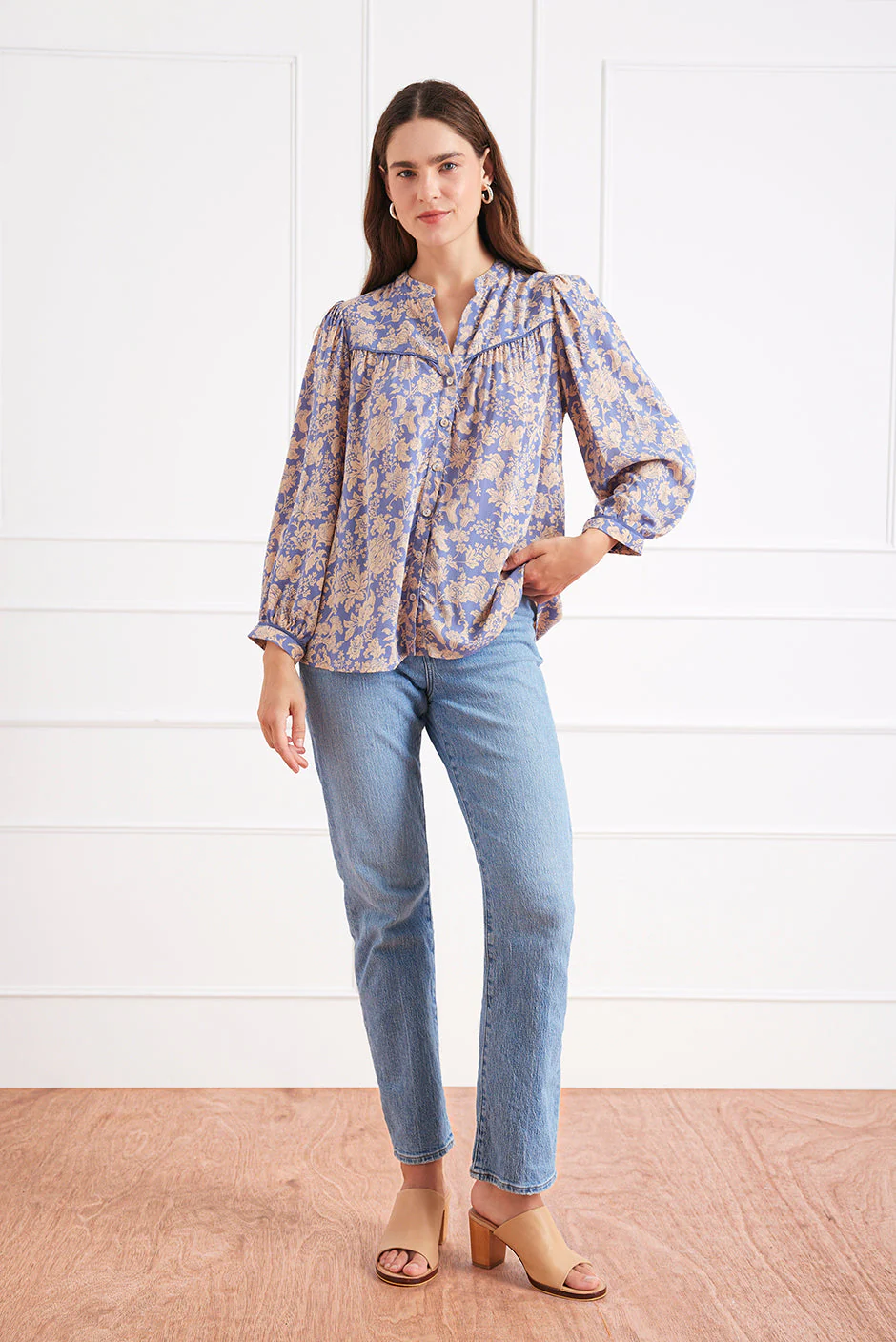 Anna Shirt in Daydreamer Floral - Image 3