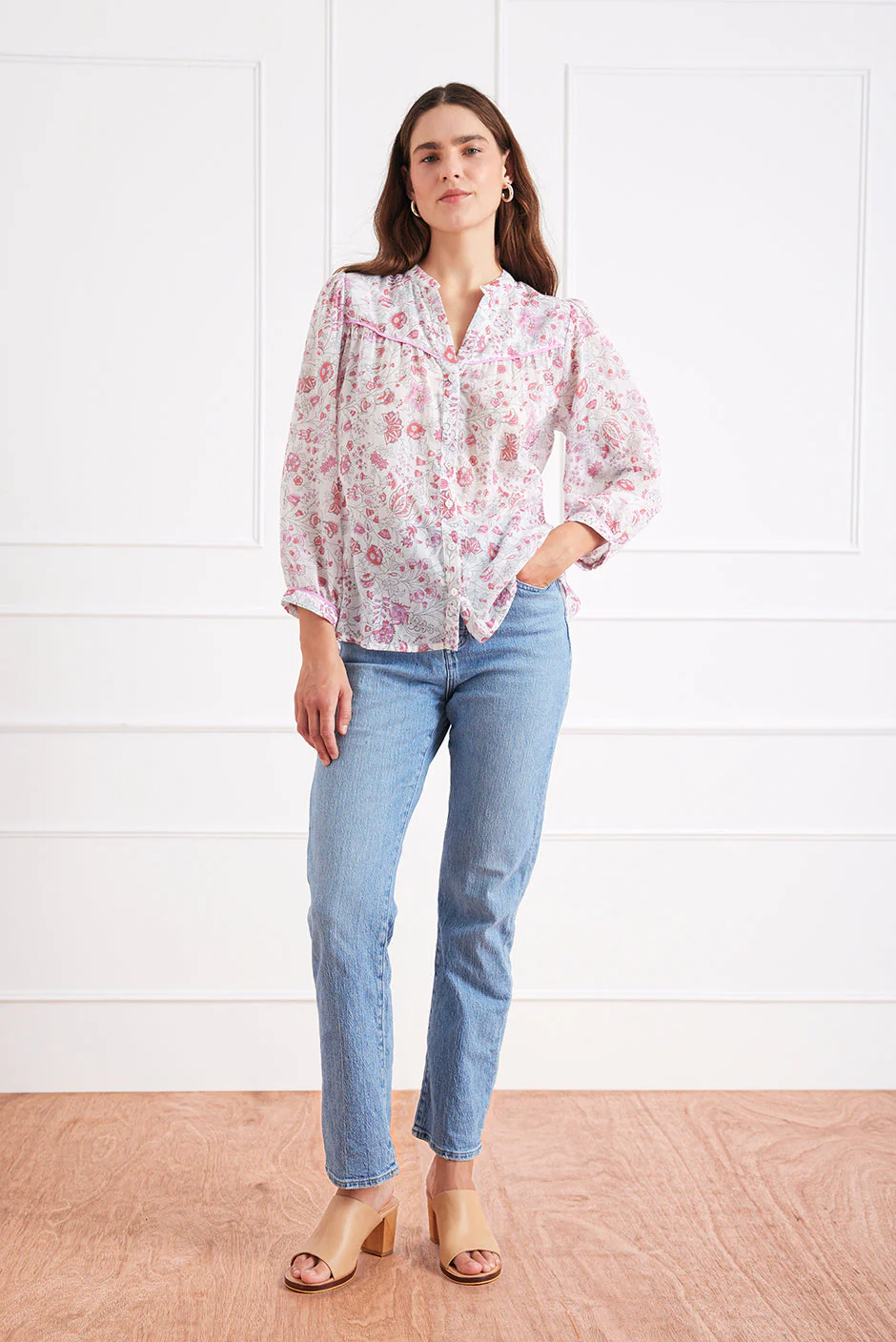 Anna Shirt in Sundrenched Garden - Image 2