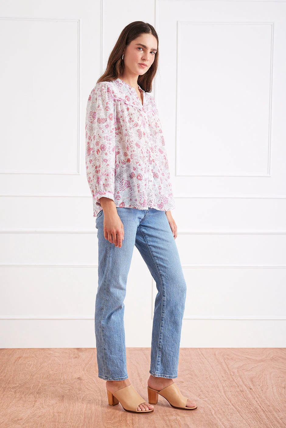 Anna Shirt in Sundrenched Garden - Image 3