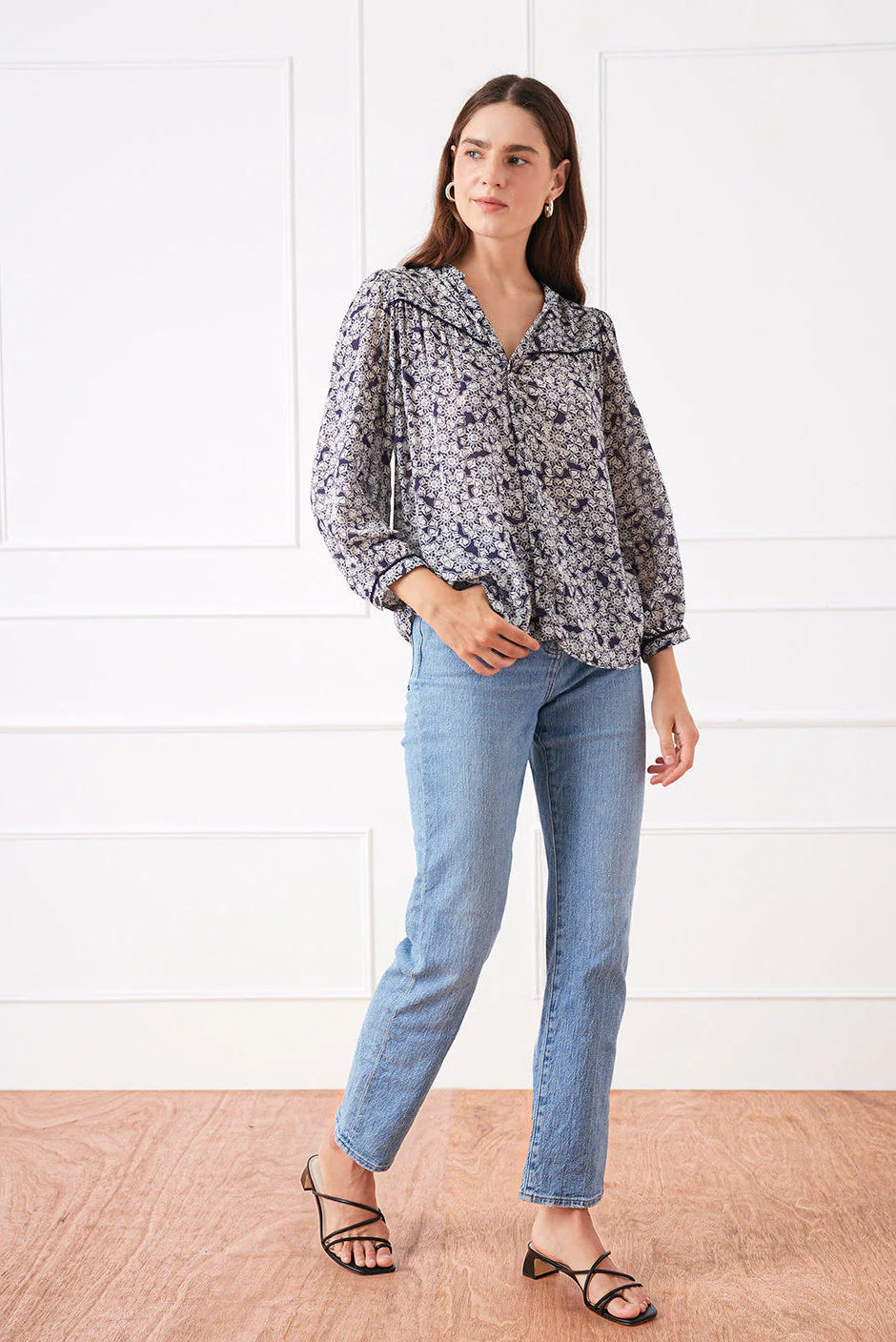 Anna Shirt in Water Lily - Image 3