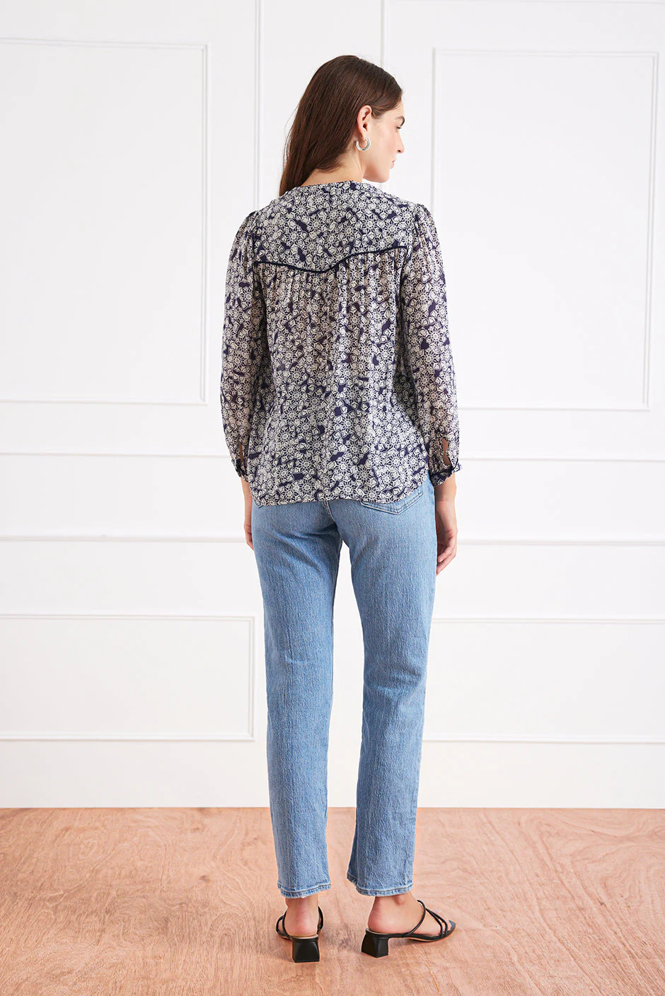 Anna Shirt in Water Lily - Image 4