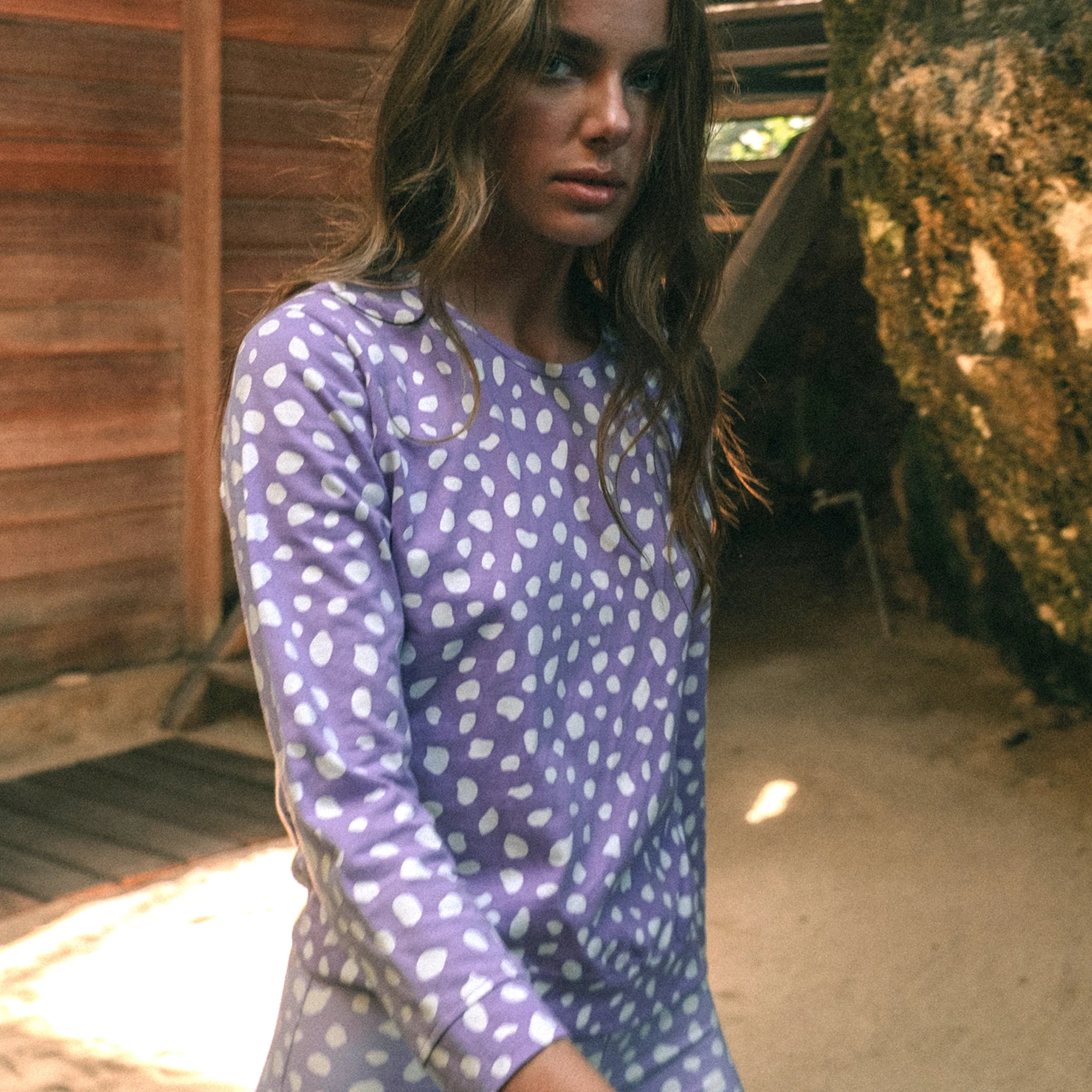 ARNOLDI Organic Cotton Sweatshirt, in Lilac Purple - Image 3
