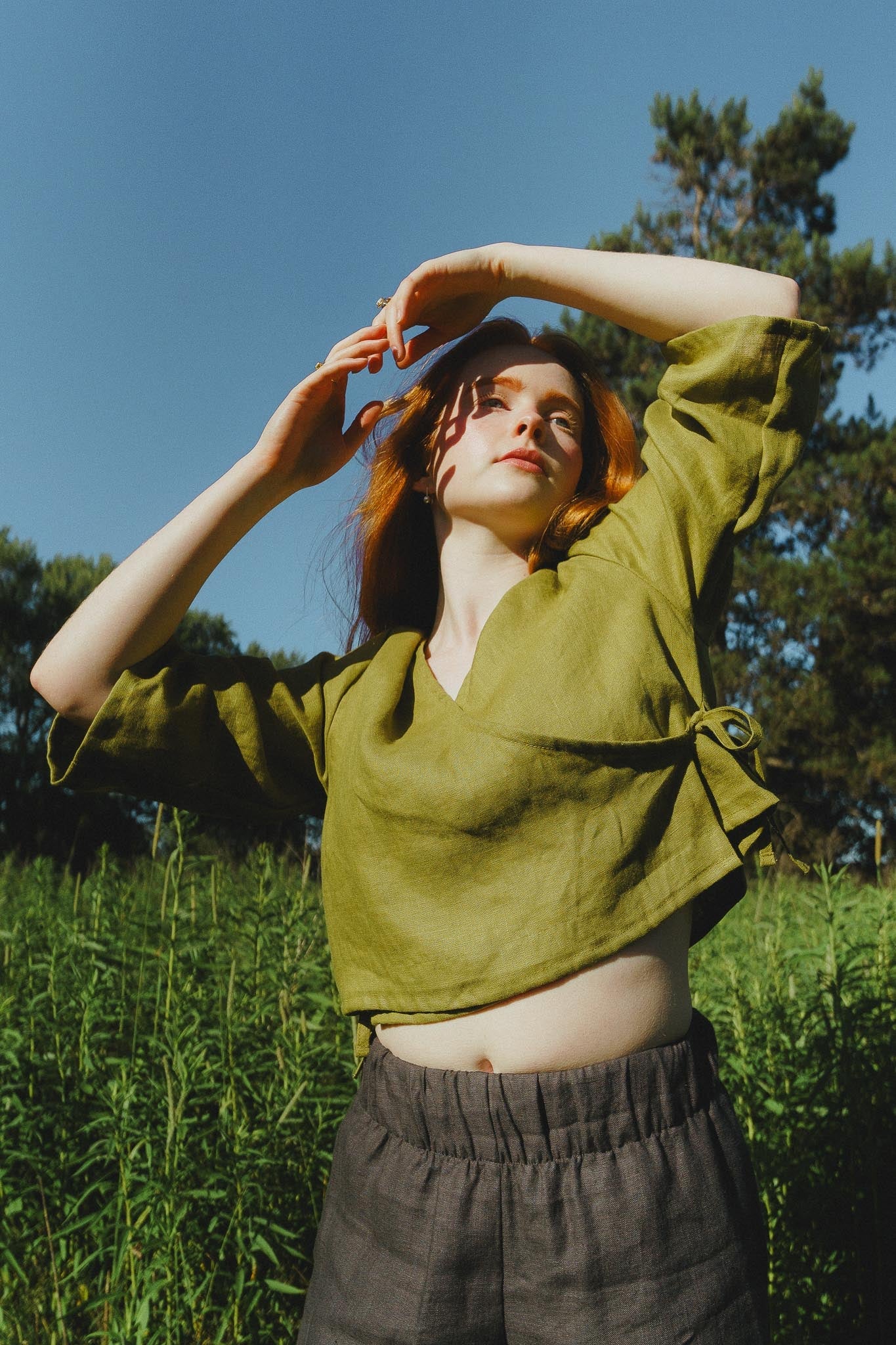 Artemis Top in Avocado - Image 2