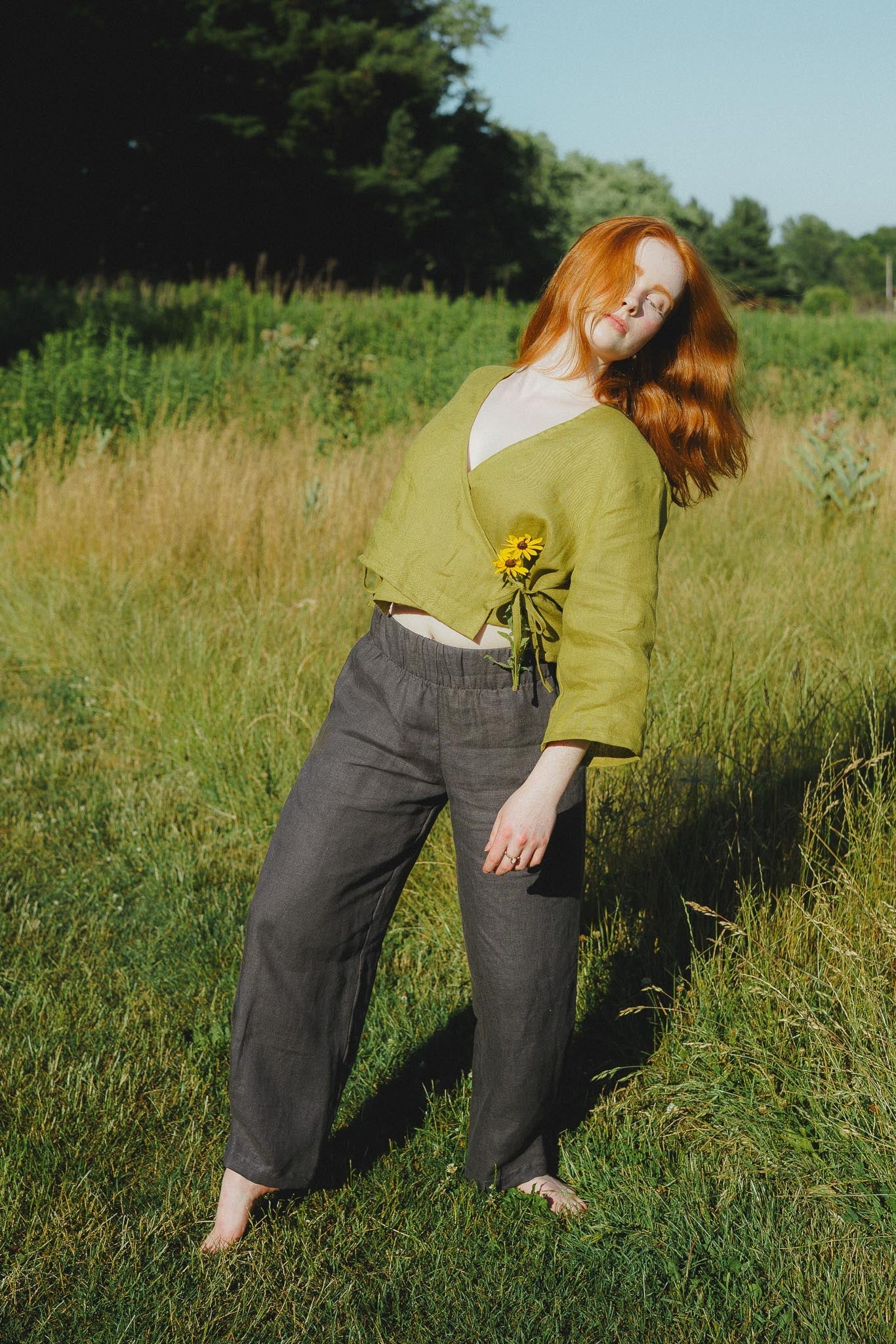Artemis Top in Avocado - Image 4