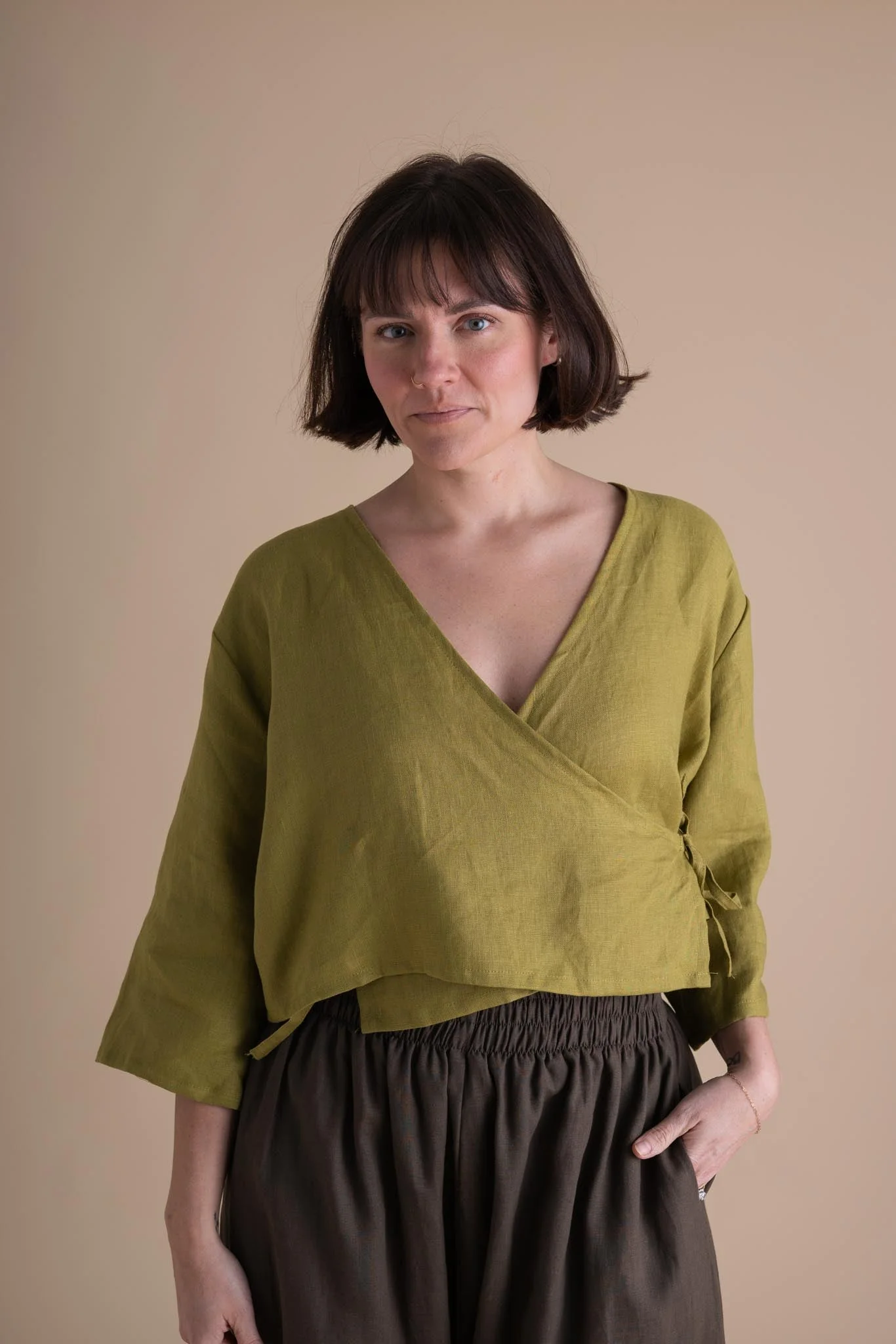 Artemis Top in Avocado - Image 5
