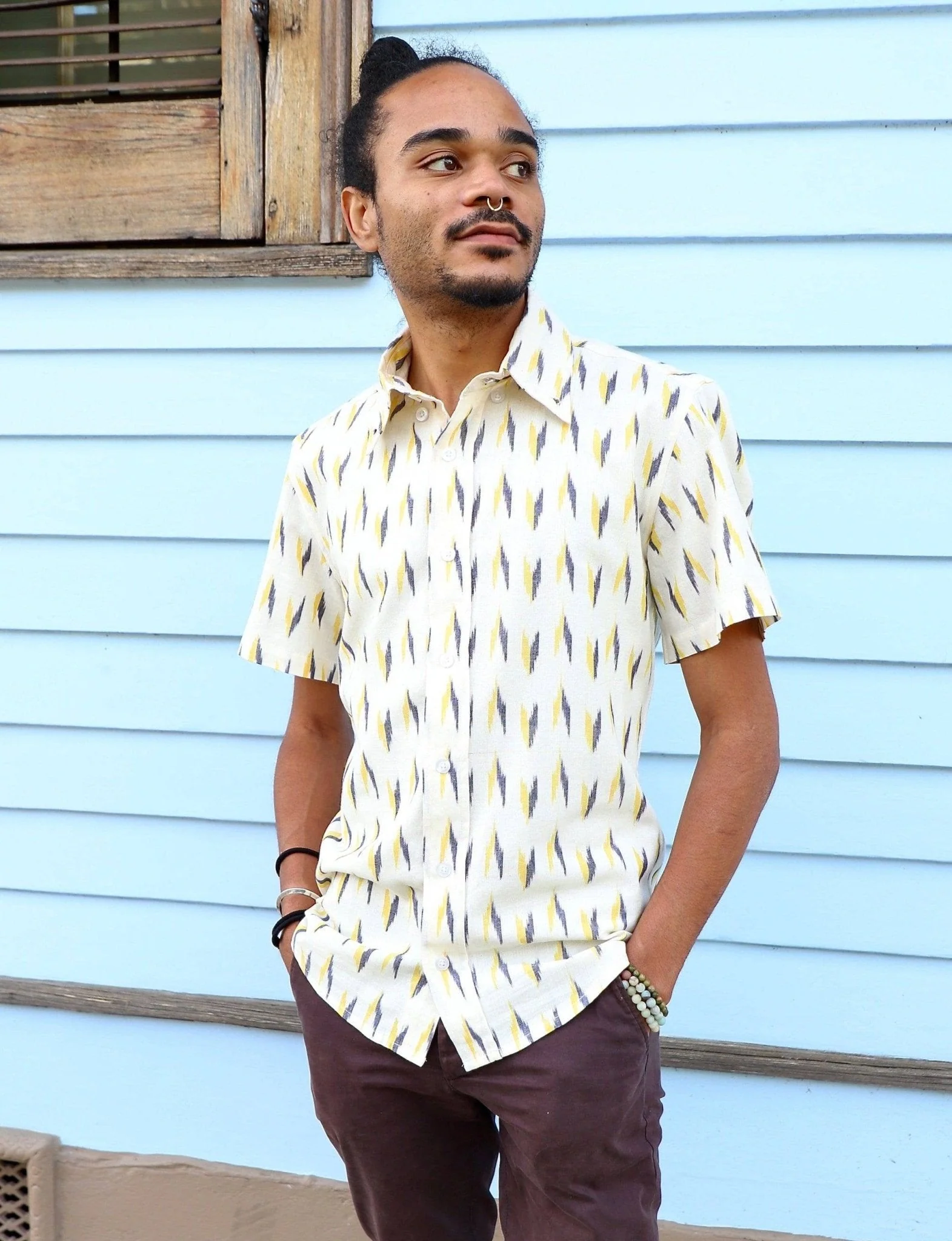August Men's Button Down Shirt - Image 4