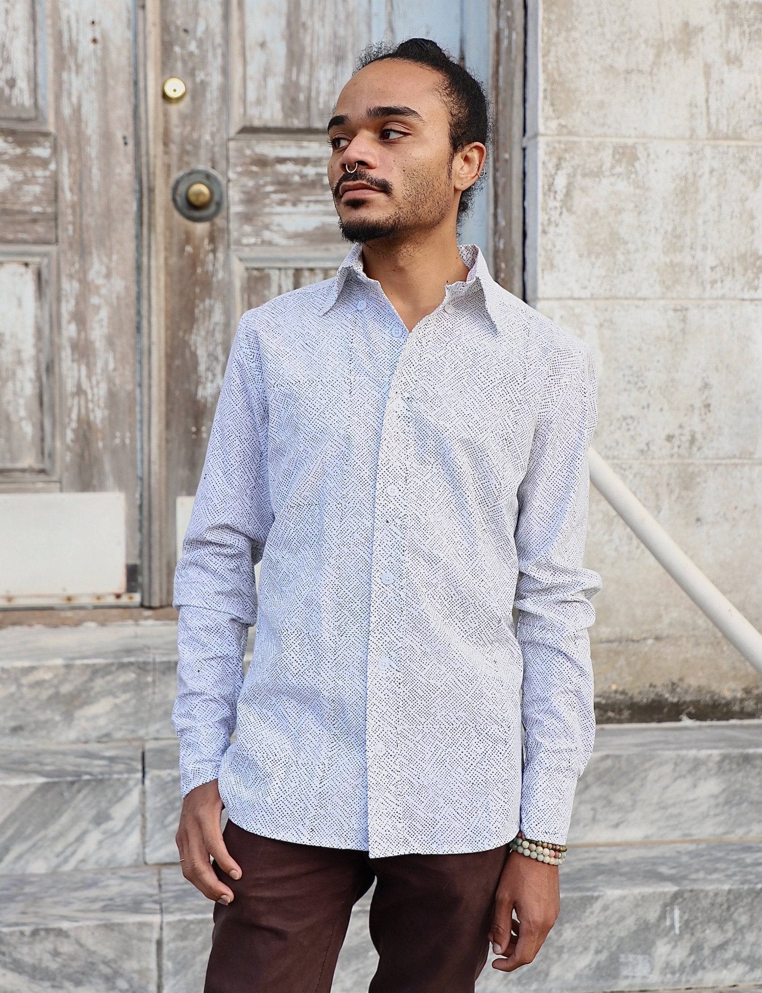 Avery Organic Cotton Men's Button Down Shirt - Image 2