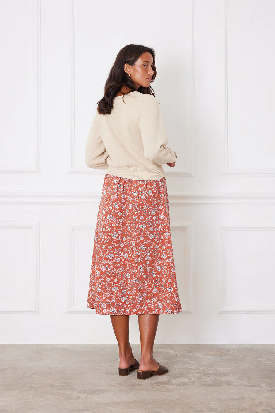 Avery Skirt in Adobe Floral - Image 5