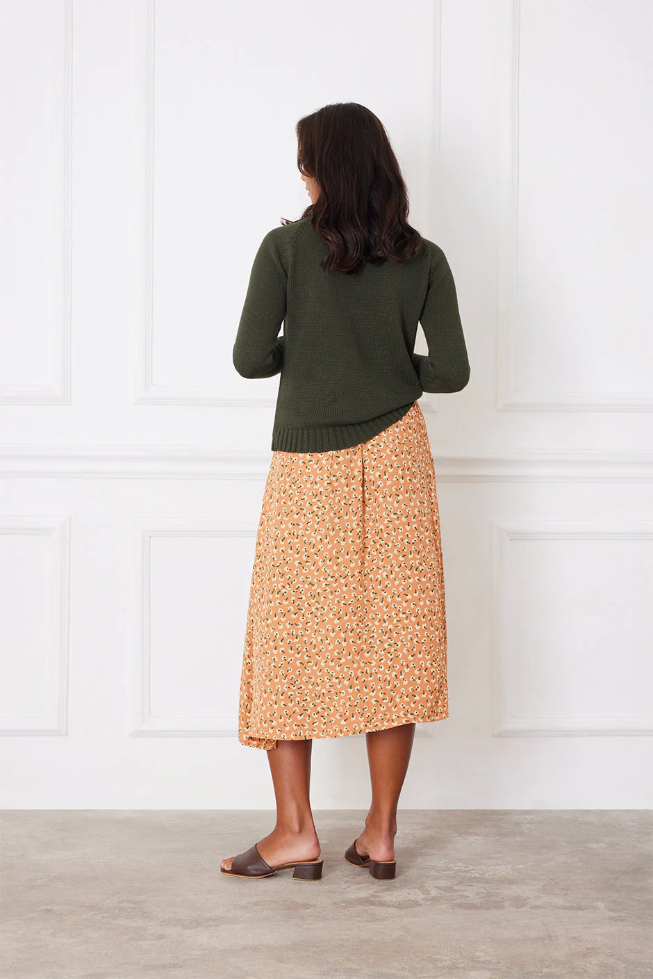 Avery Skirt in Chai Ditsy - Image 5