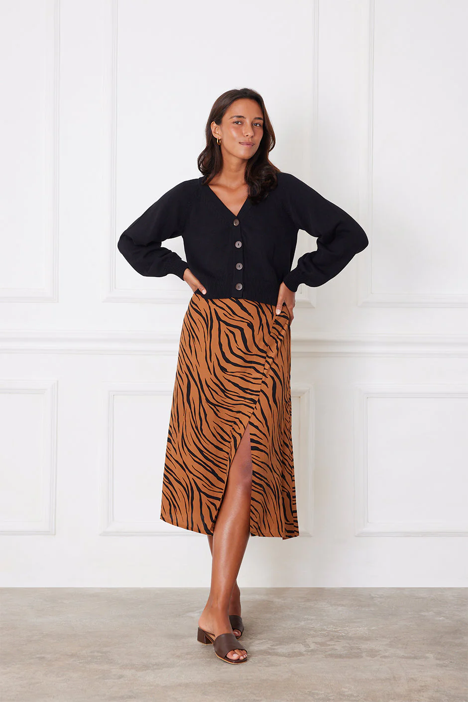 Avery Skirt in Zebra Spice - Image 2