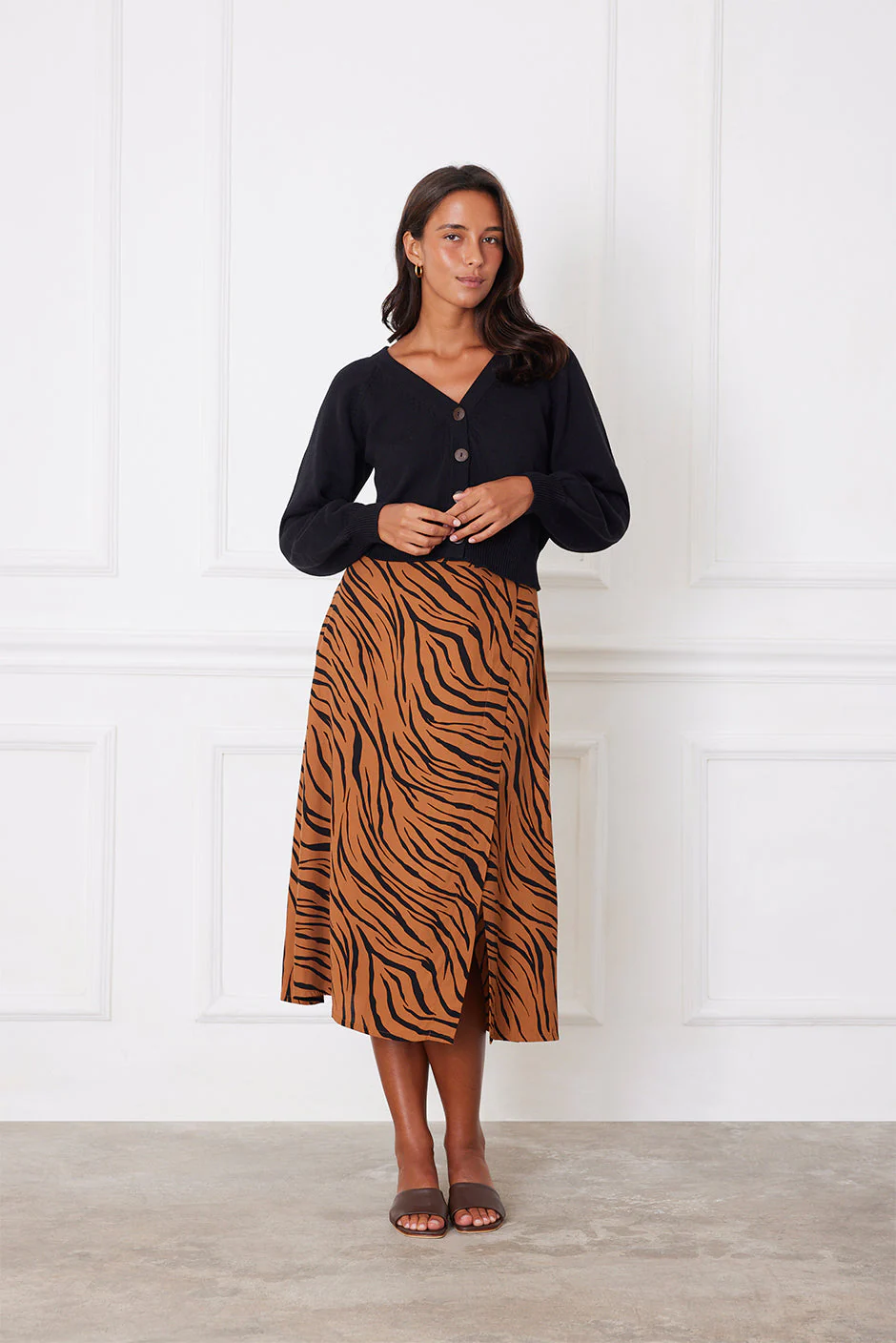 Avery Skirt in Zebra Spice - Image 3