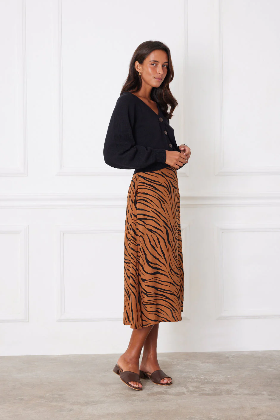 Avery Skirt in Zebra Spice - Image 4