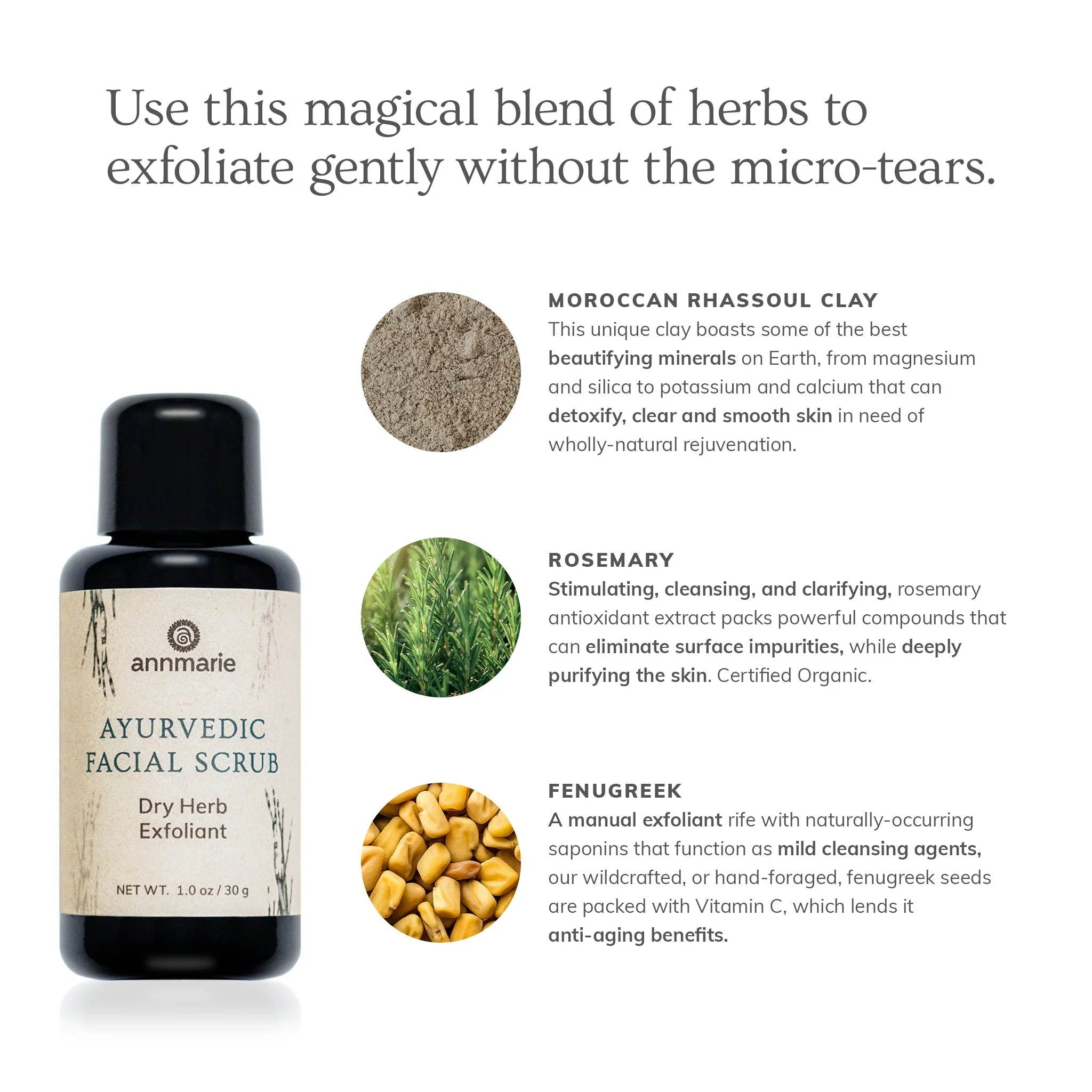Ayurvedic Facial Scrub (30ml) - Image 2
