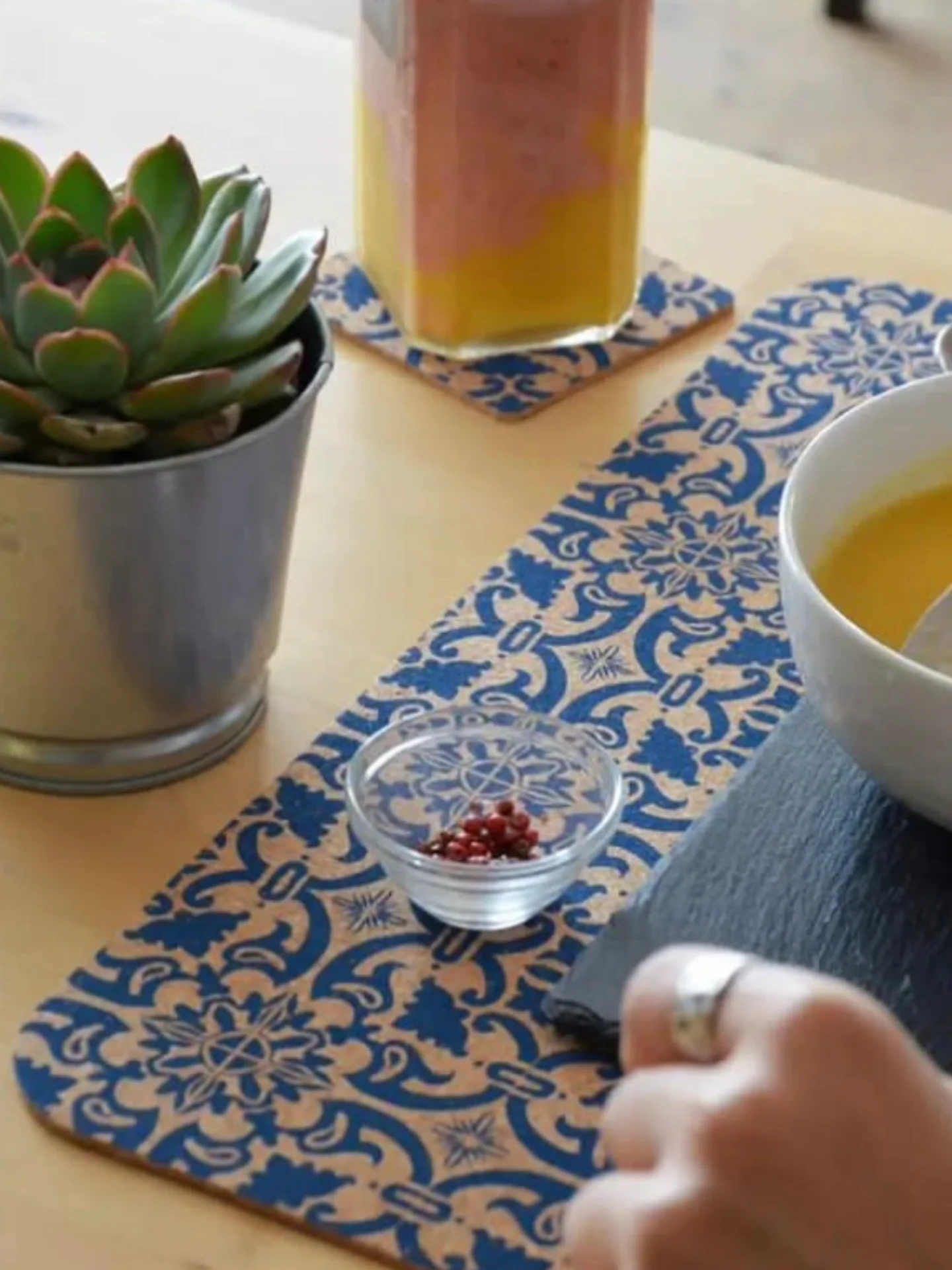 Azulejo Cork Placemats (Set of 4) - Image 2