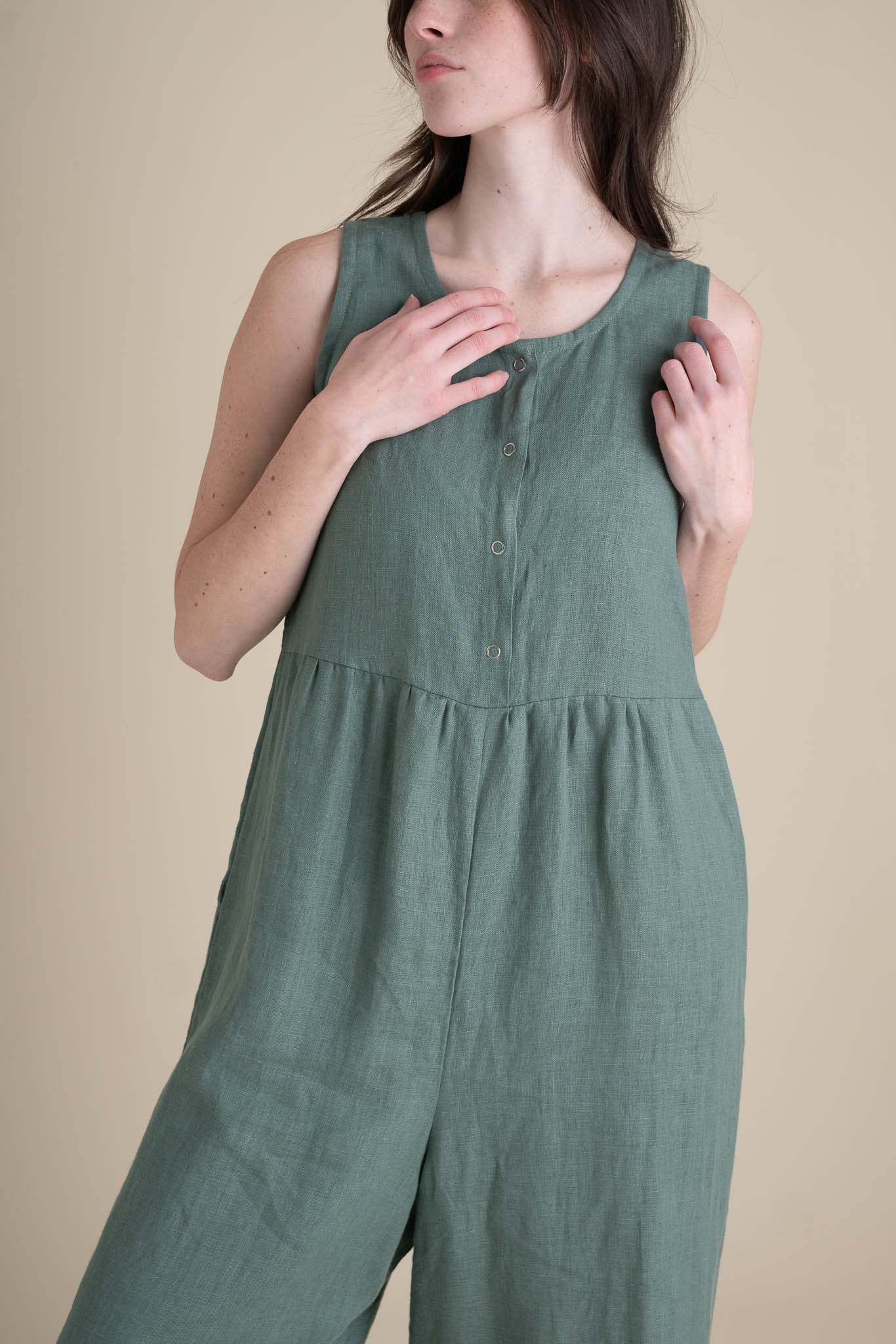 Backyard Jumpsuit in Agave - Image 2