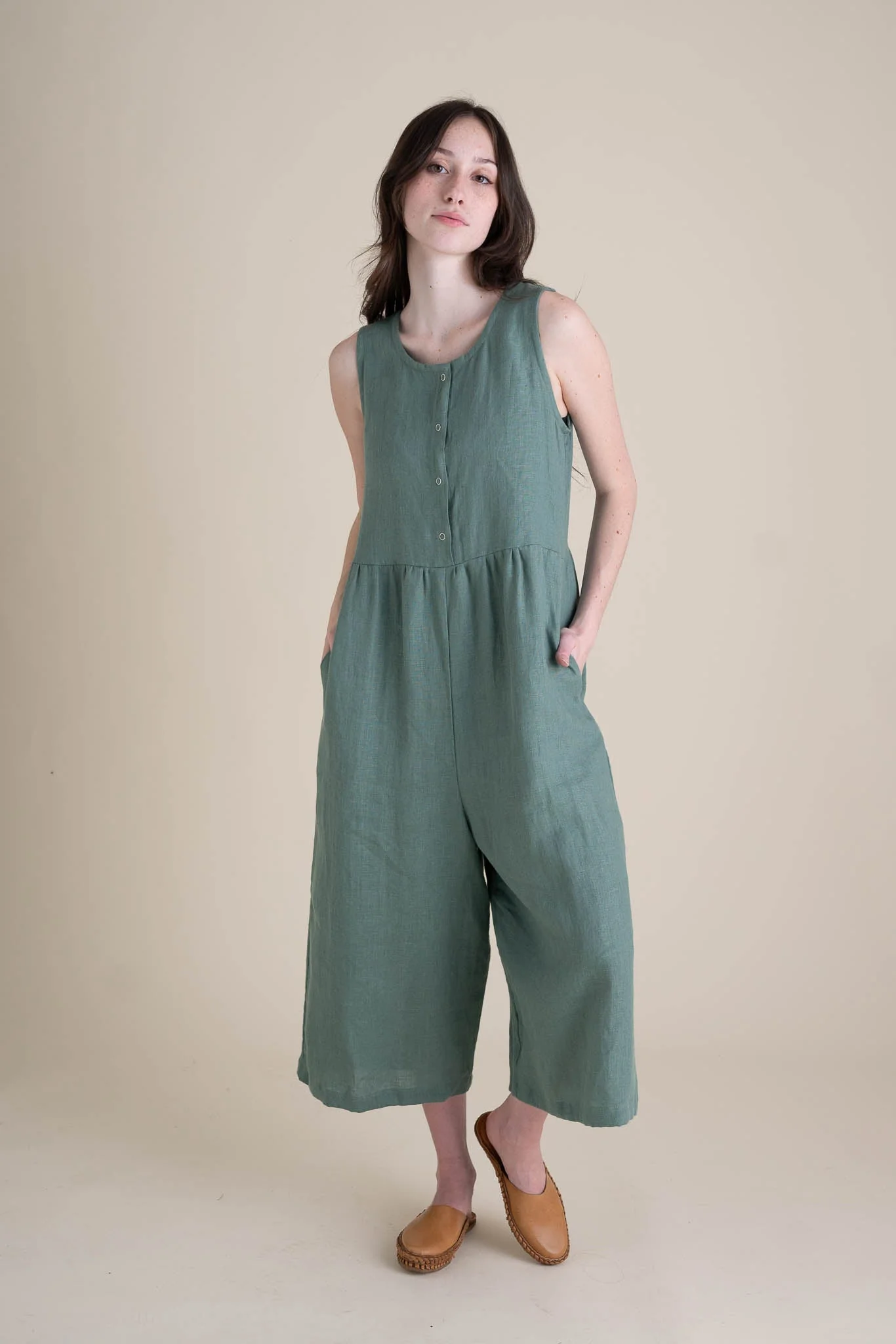 Backyard Jumpsuit in Agave - Image 5