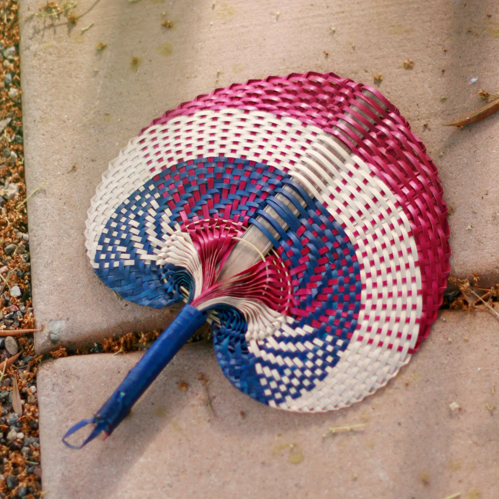 Balinese Woven Hand Fan "Cali" - Image 3