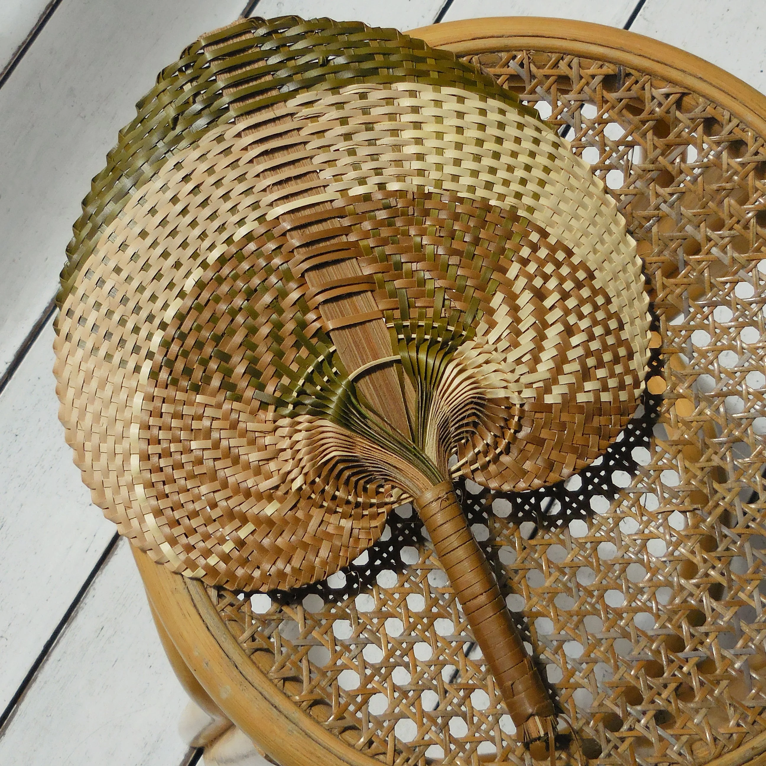 Balinese Woven Hand Fan "Uma" - Image 2