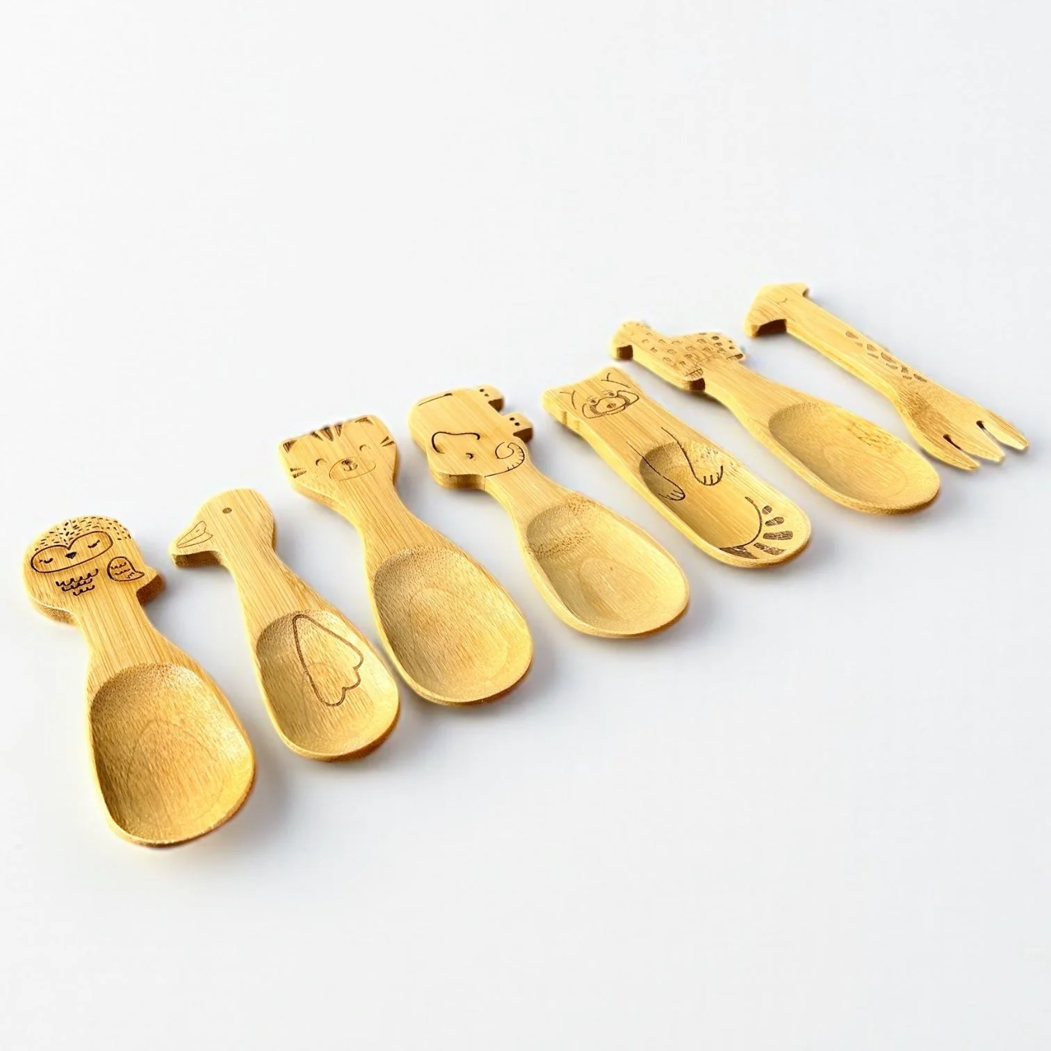 Bamboo Animal Kids Spoons - Image 2