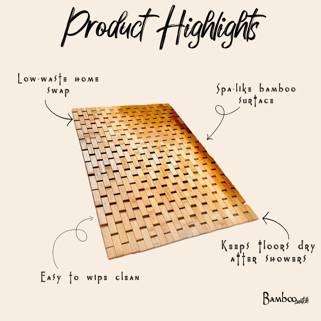Bamboo Bath Mat - Image 2