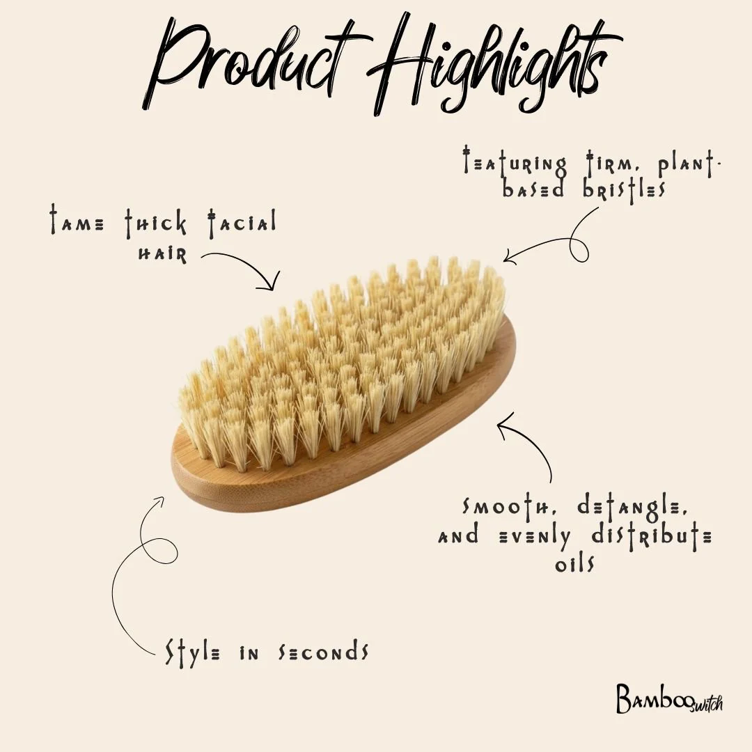 Bamboo Beard Brush - Image 3