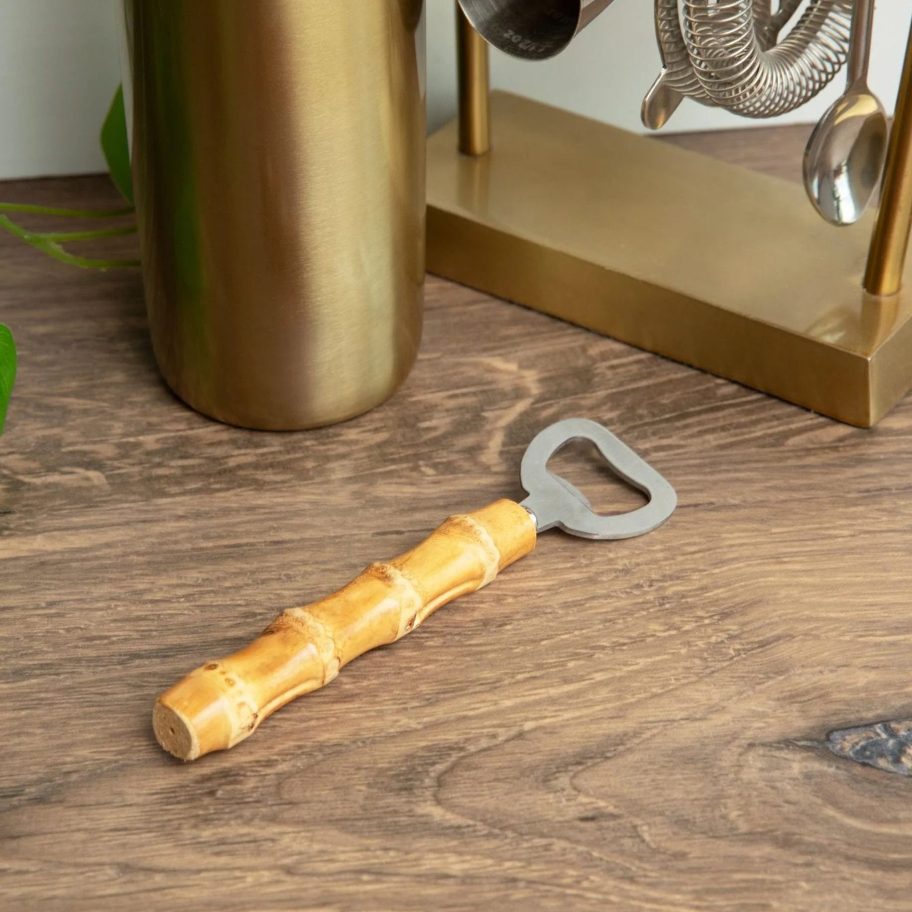 Bamboo Bottle Opener - Image 2