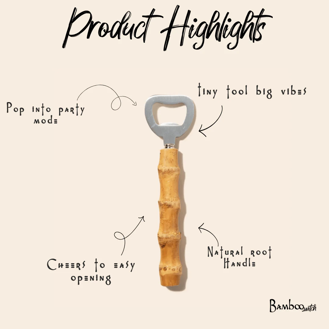 Bamboo Bottle Opener - Image 3