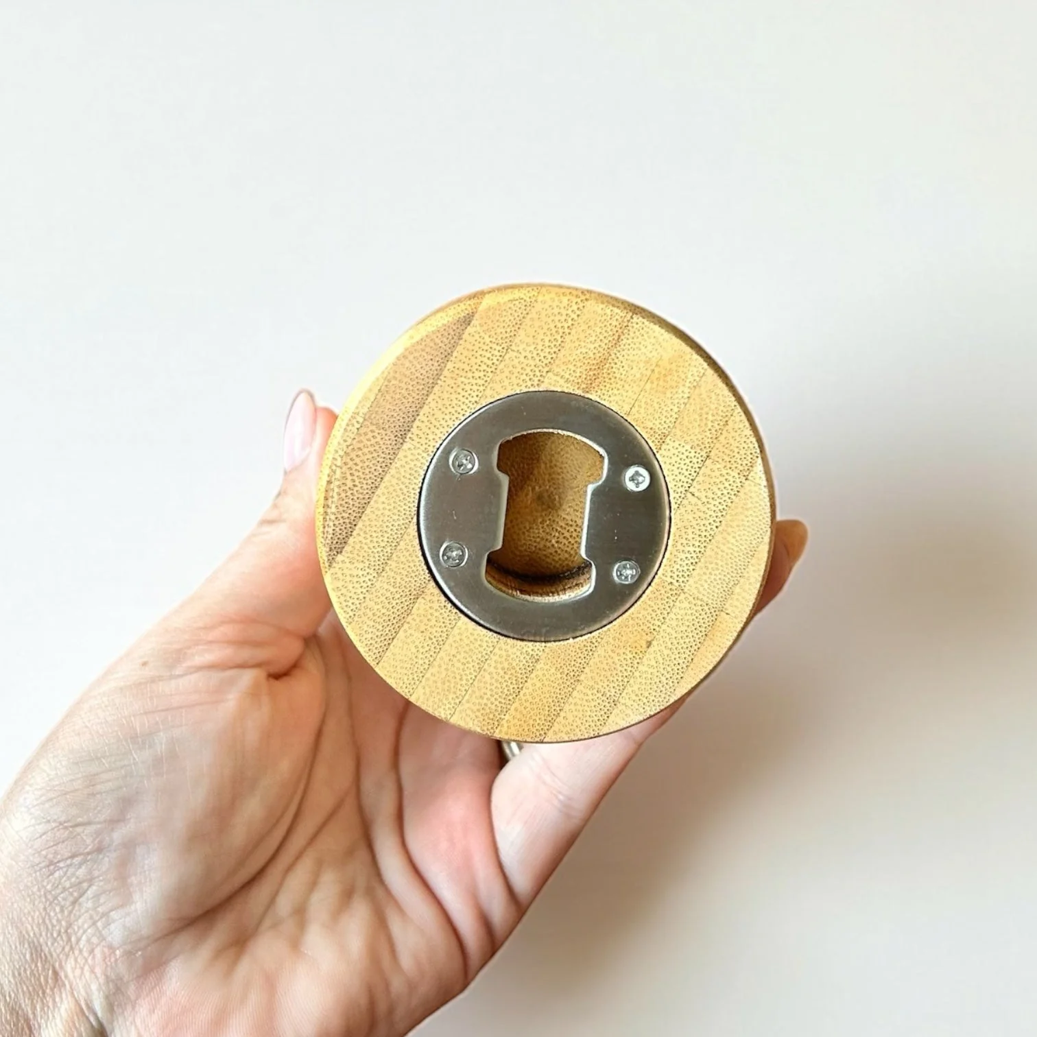 Bamboo Bottle-Shaped Bottle Opener - Image 2