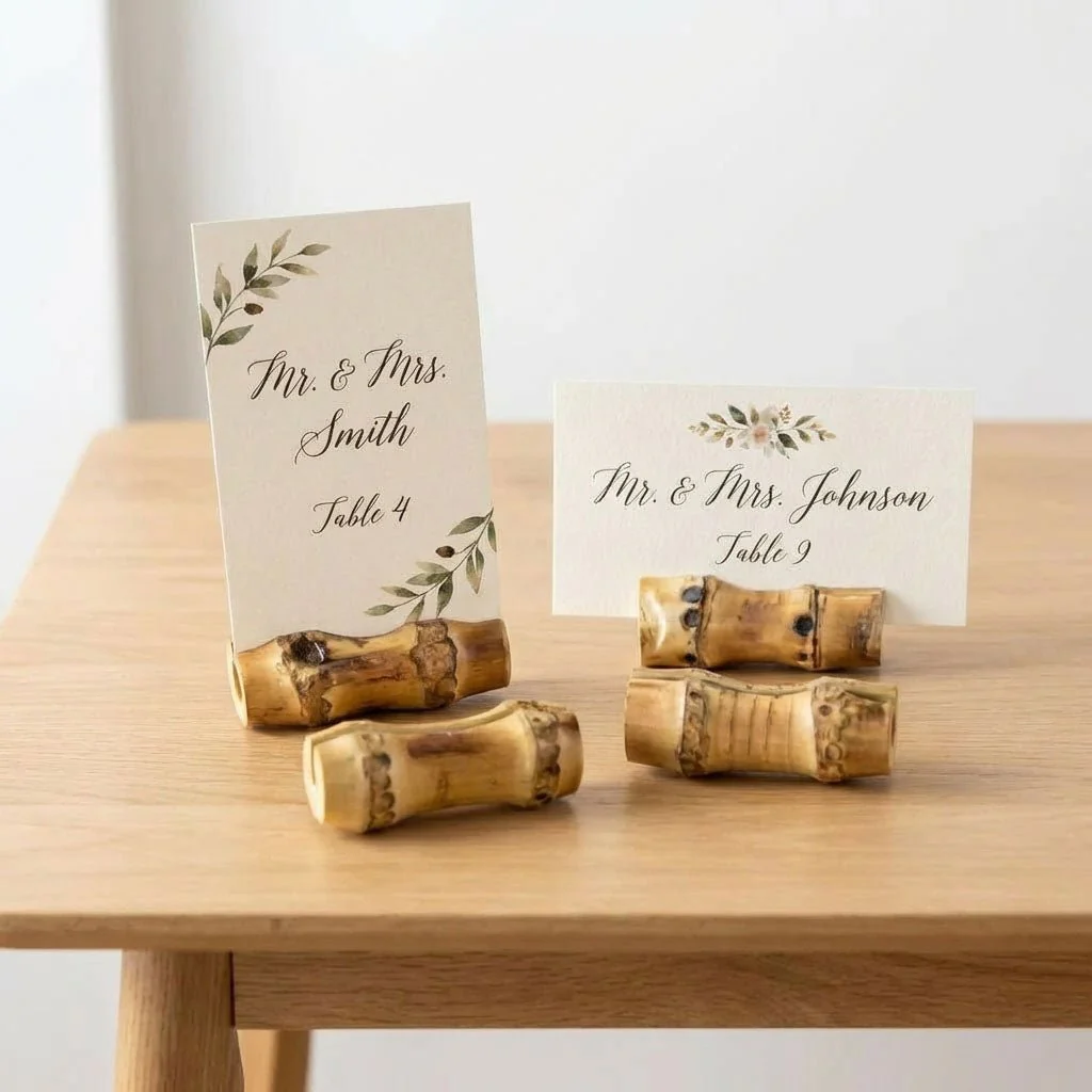 Bamboo Card Holder