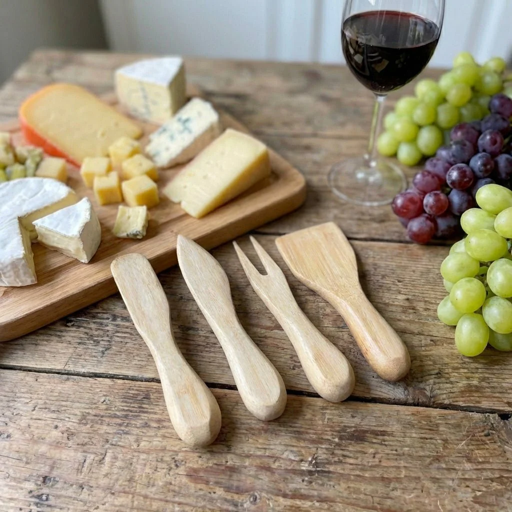 Bamboo Cheese Knife Box Set - Image 2