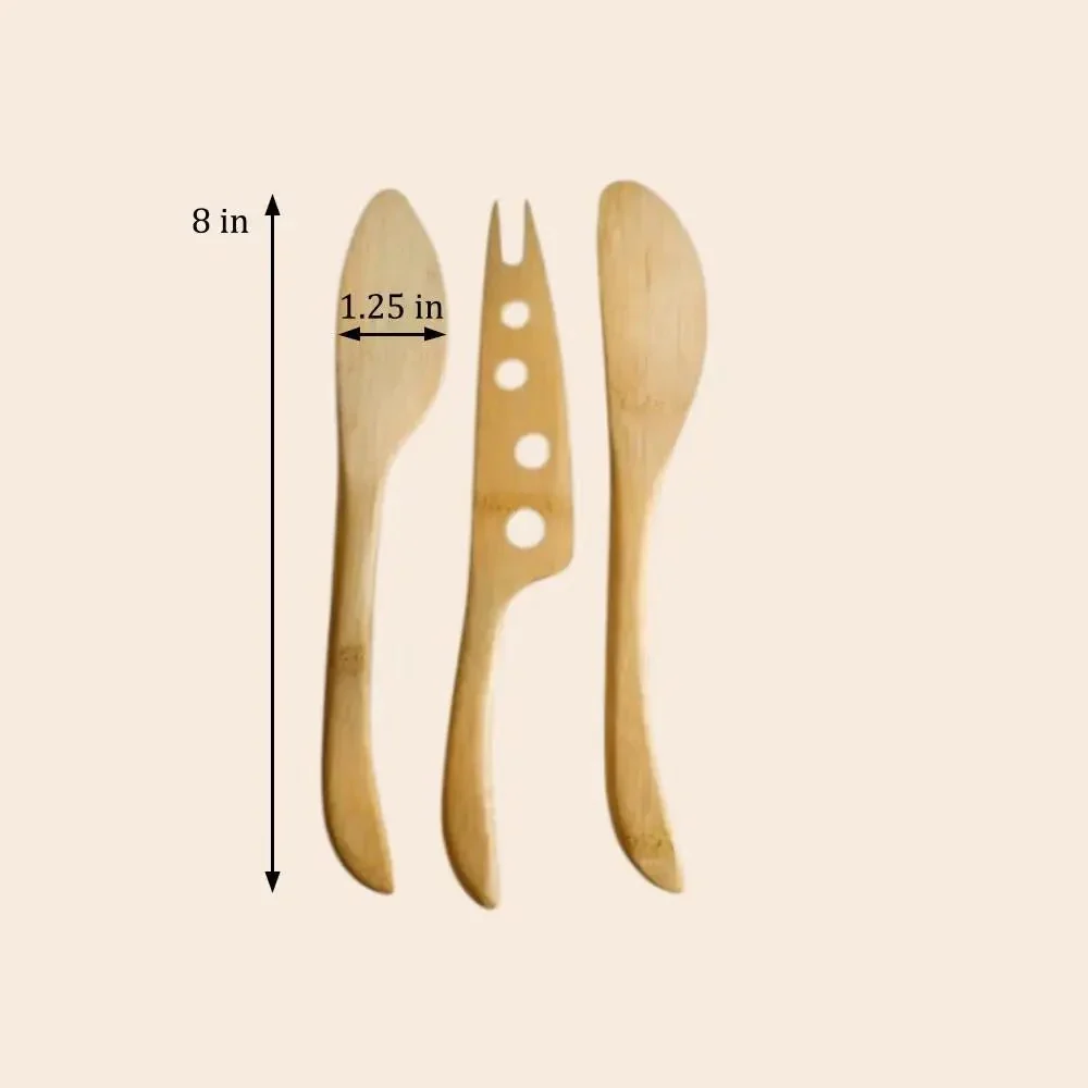 Bamboo Cheese Knife Set - Image 5