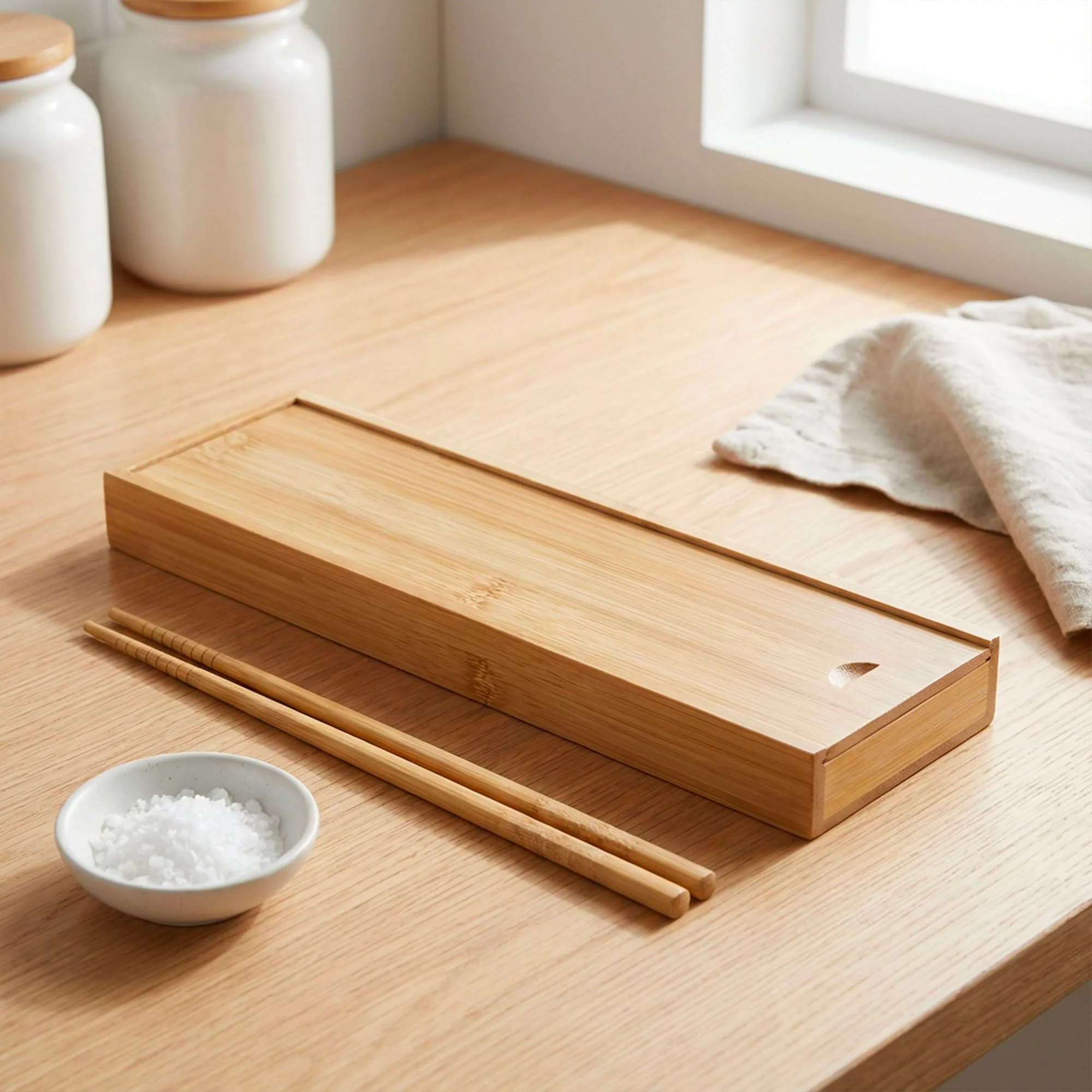 Bamboo Chopstick Box - Large - Image 2