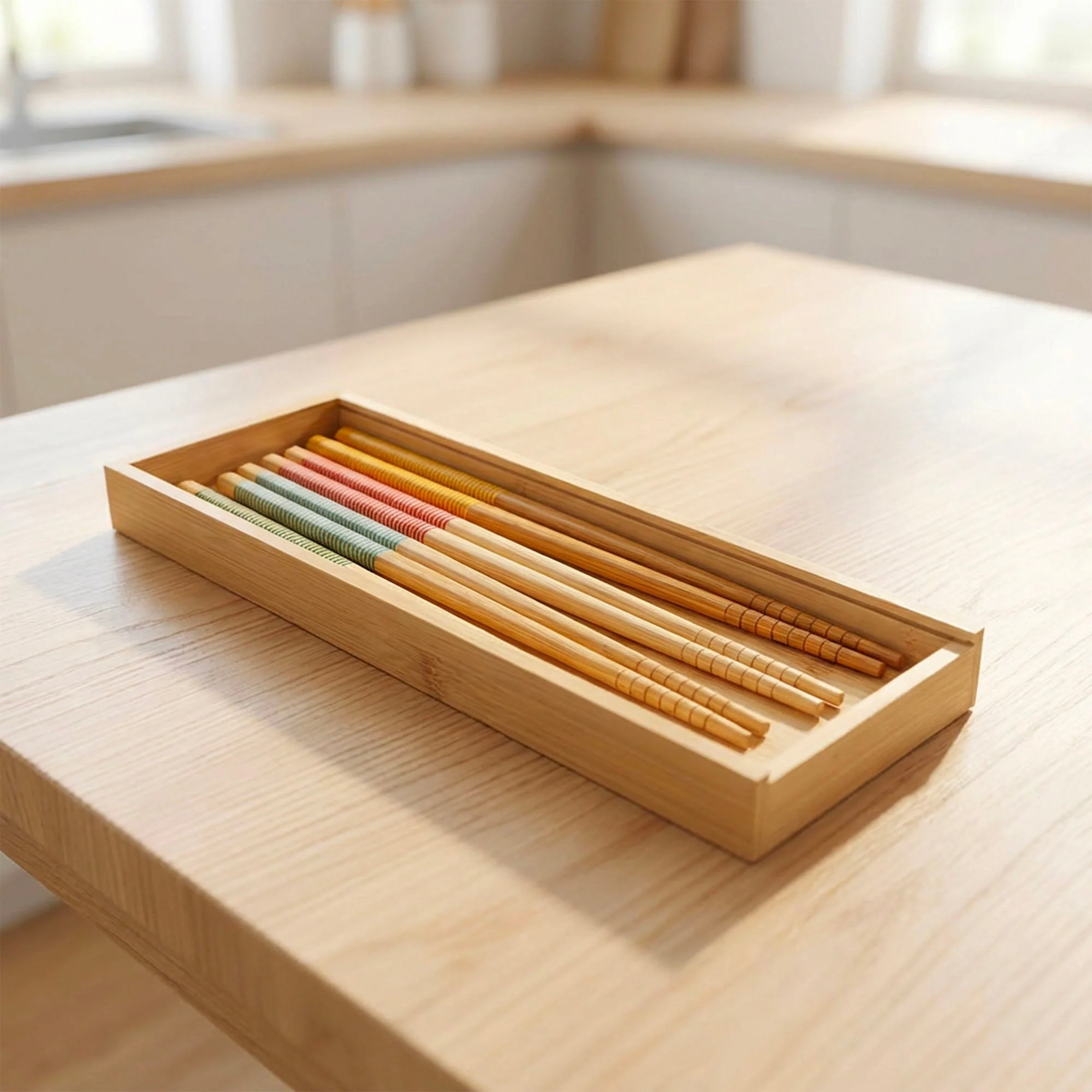 Bamboo Chopstick Box - Large - Image 3