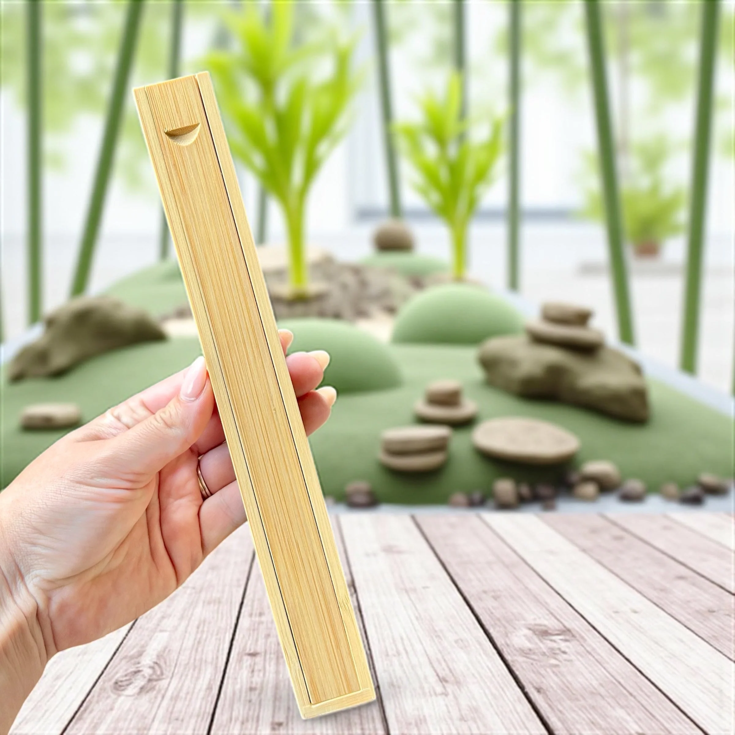 Bamboo Chopstick Storage Box - Image 2