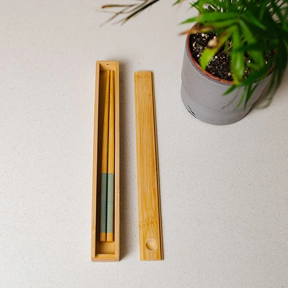 Bamboo Chopstick Storage Box - Image 3