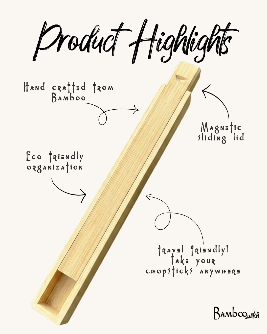 Bamboo Chopstick Storage Box - Image 4